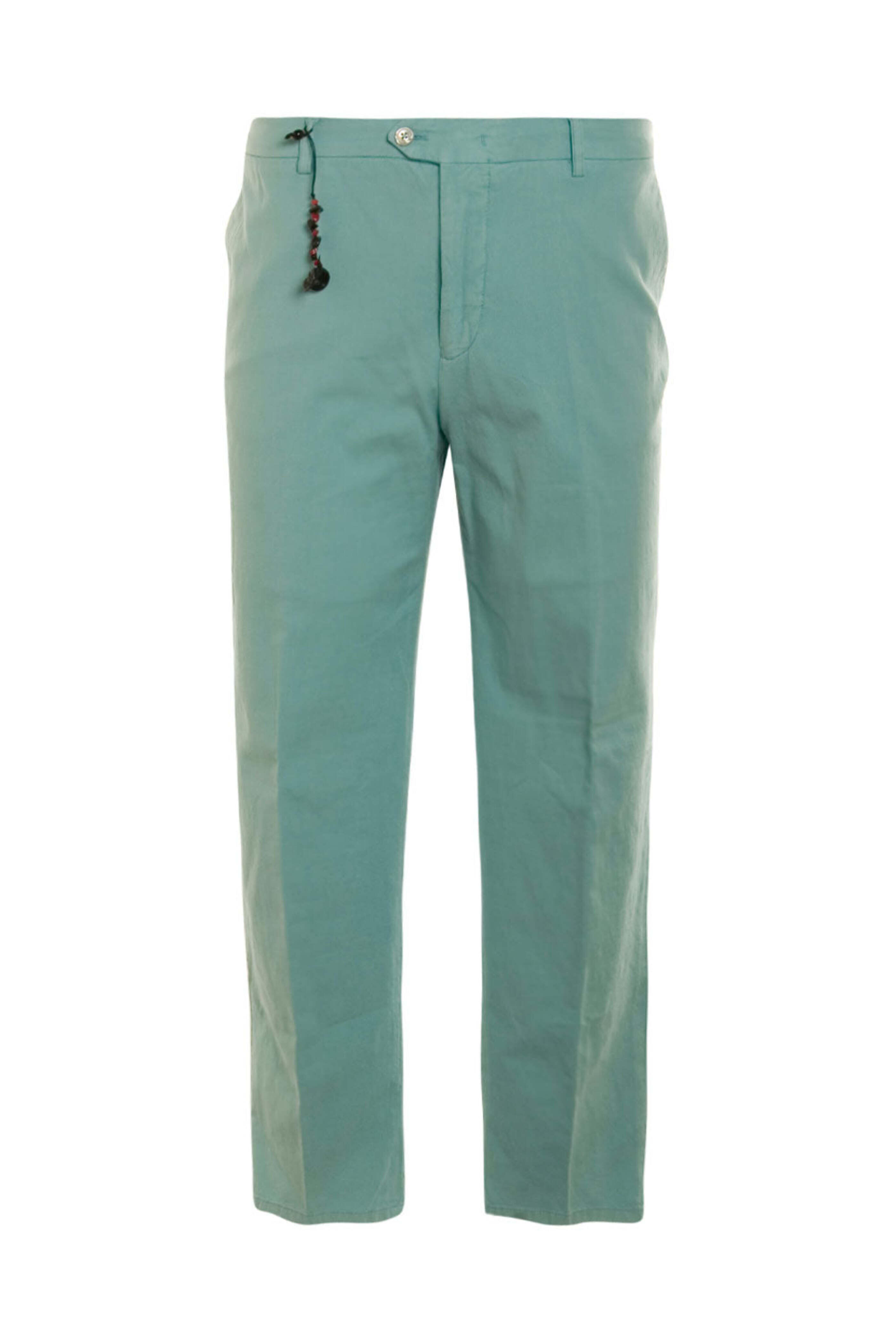 Marco Pescarolo - Silk Shantung Pant in Aqua