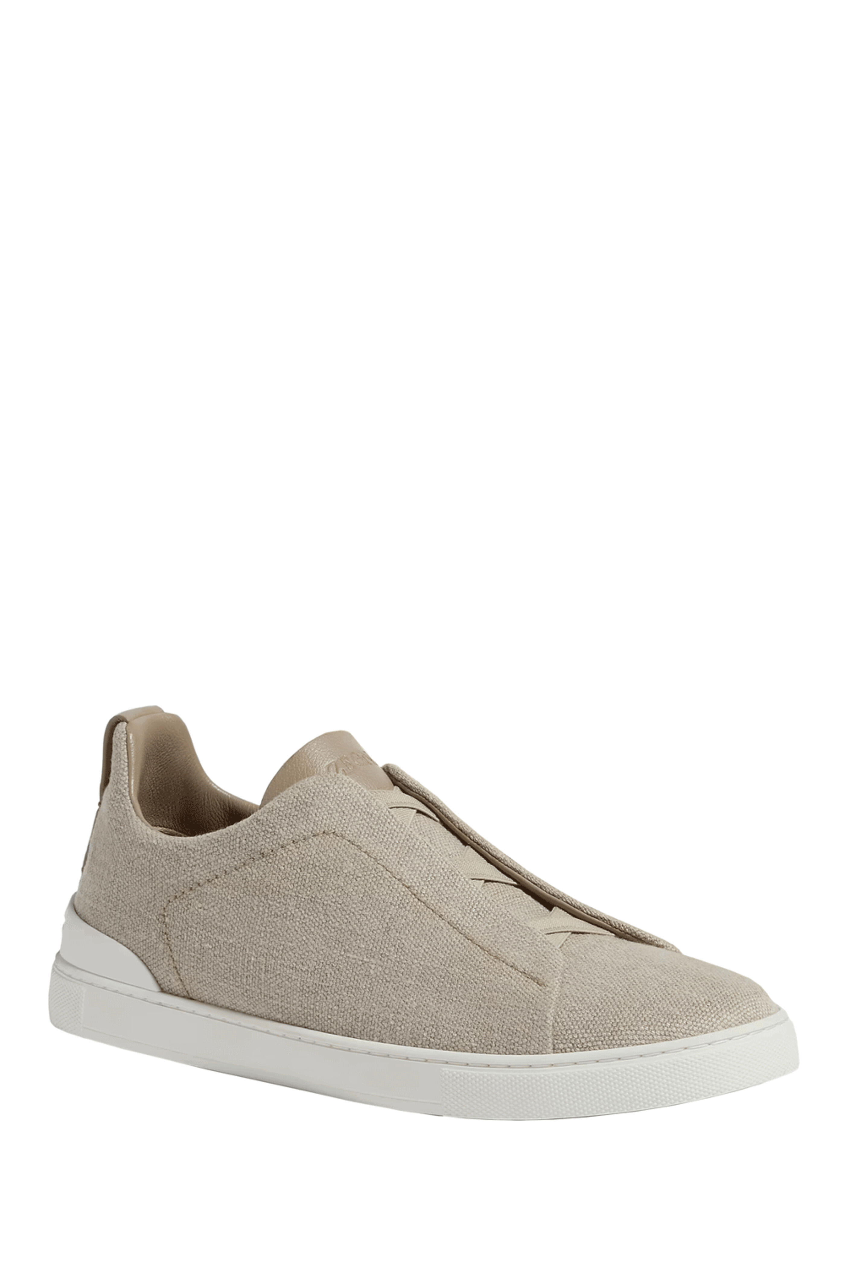 Zegna - Linen Triple Stitch Sneakers in Natural