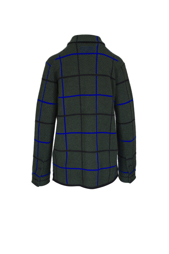 Guest in Residence - Green Plaid Cashmere Work Over Shirt