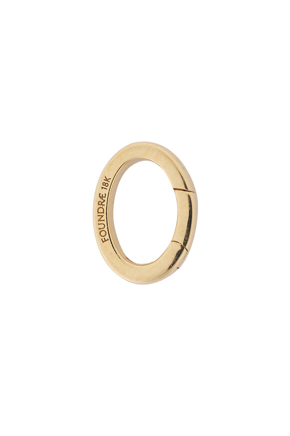 Foundrae 18k Yellow Gold Oval Annex Link - view 2