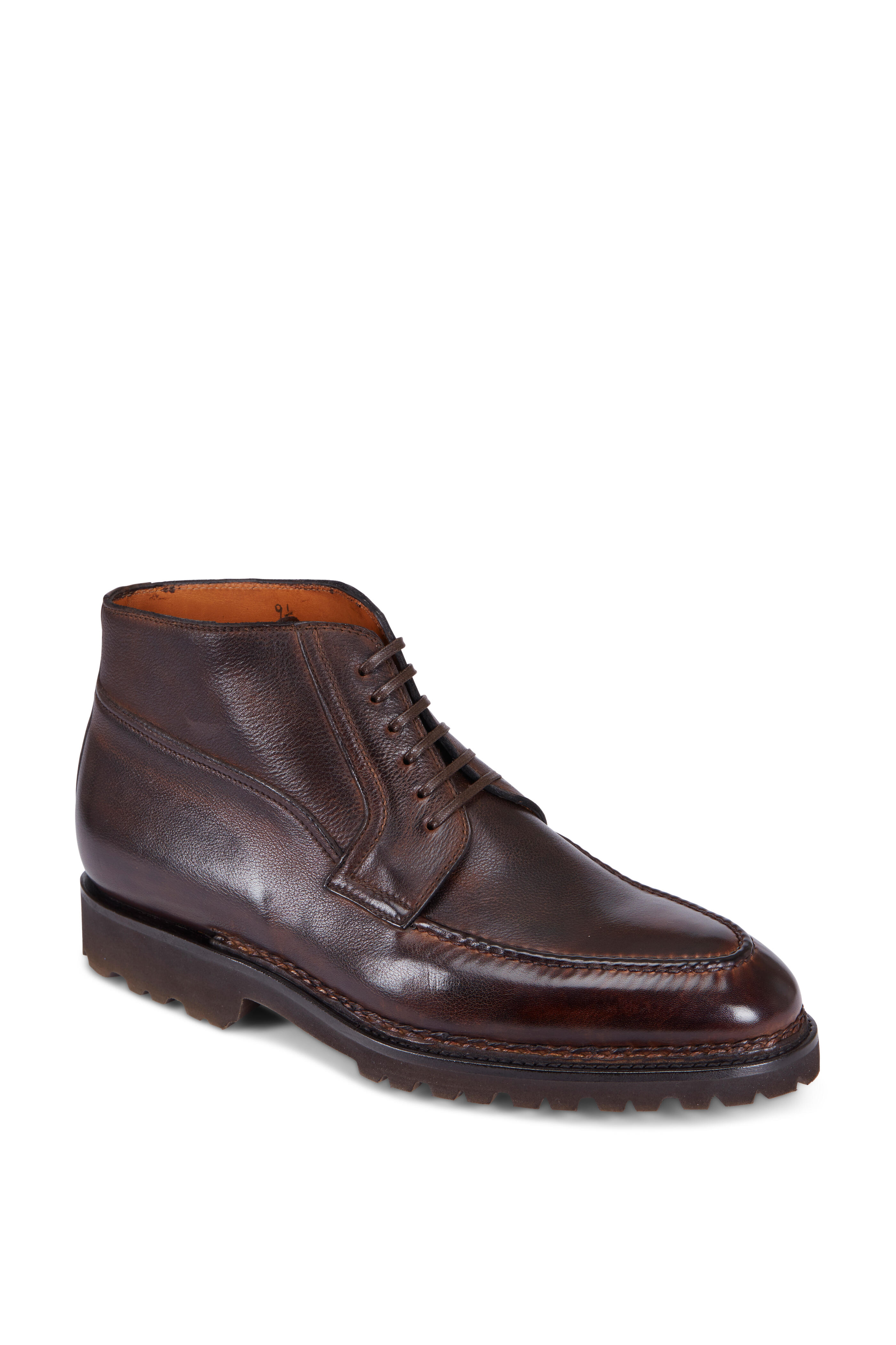 Bontoni - Campagna Chocolate Leather Boot | Mitchell Stores display picture 1
