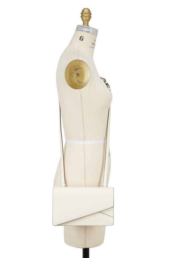 Valextra - Twist White Leather Small Shoulder Bag