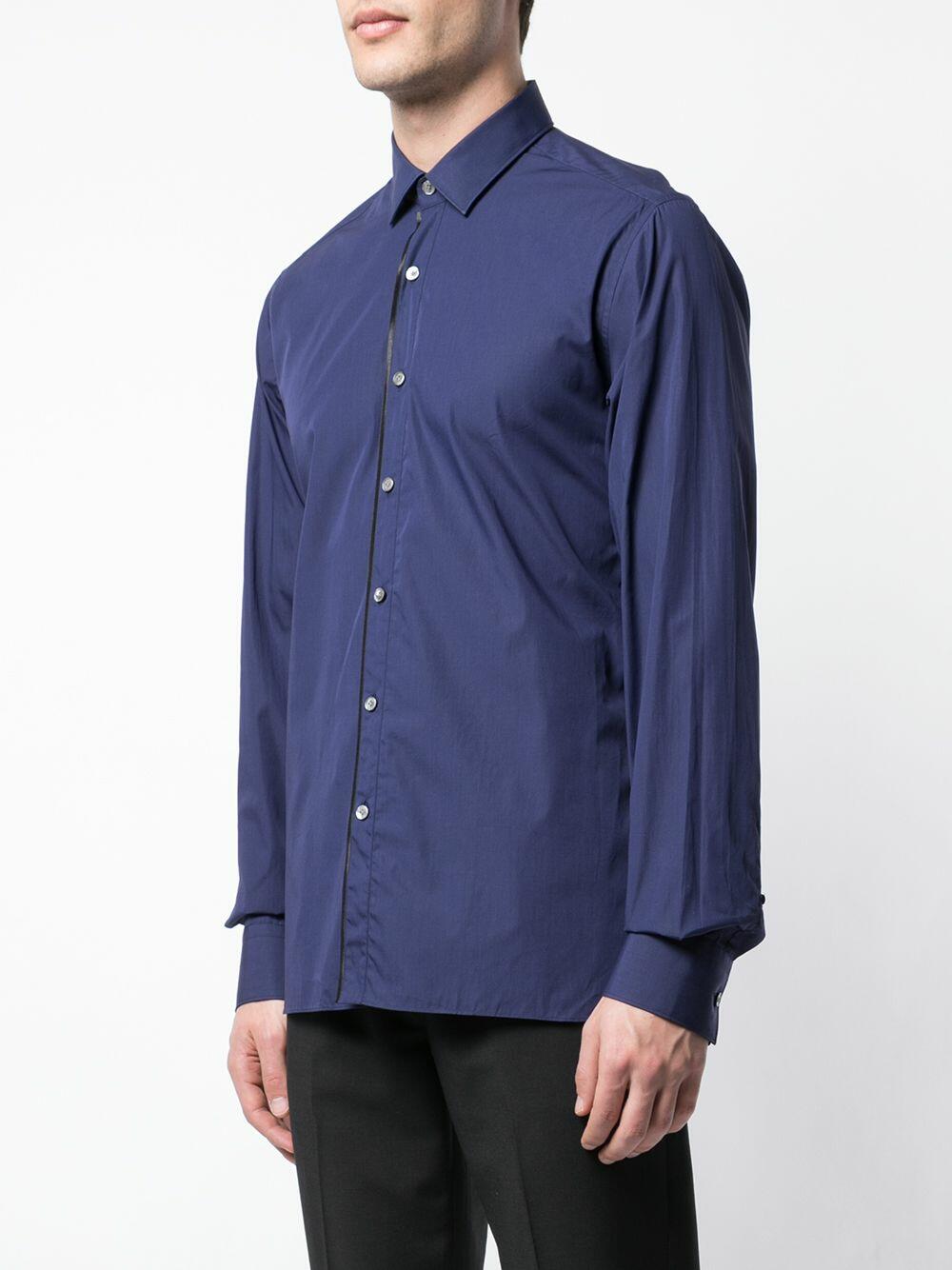 Lanvin - Ink Cotton Poplin Slim Fit Sport Shirt