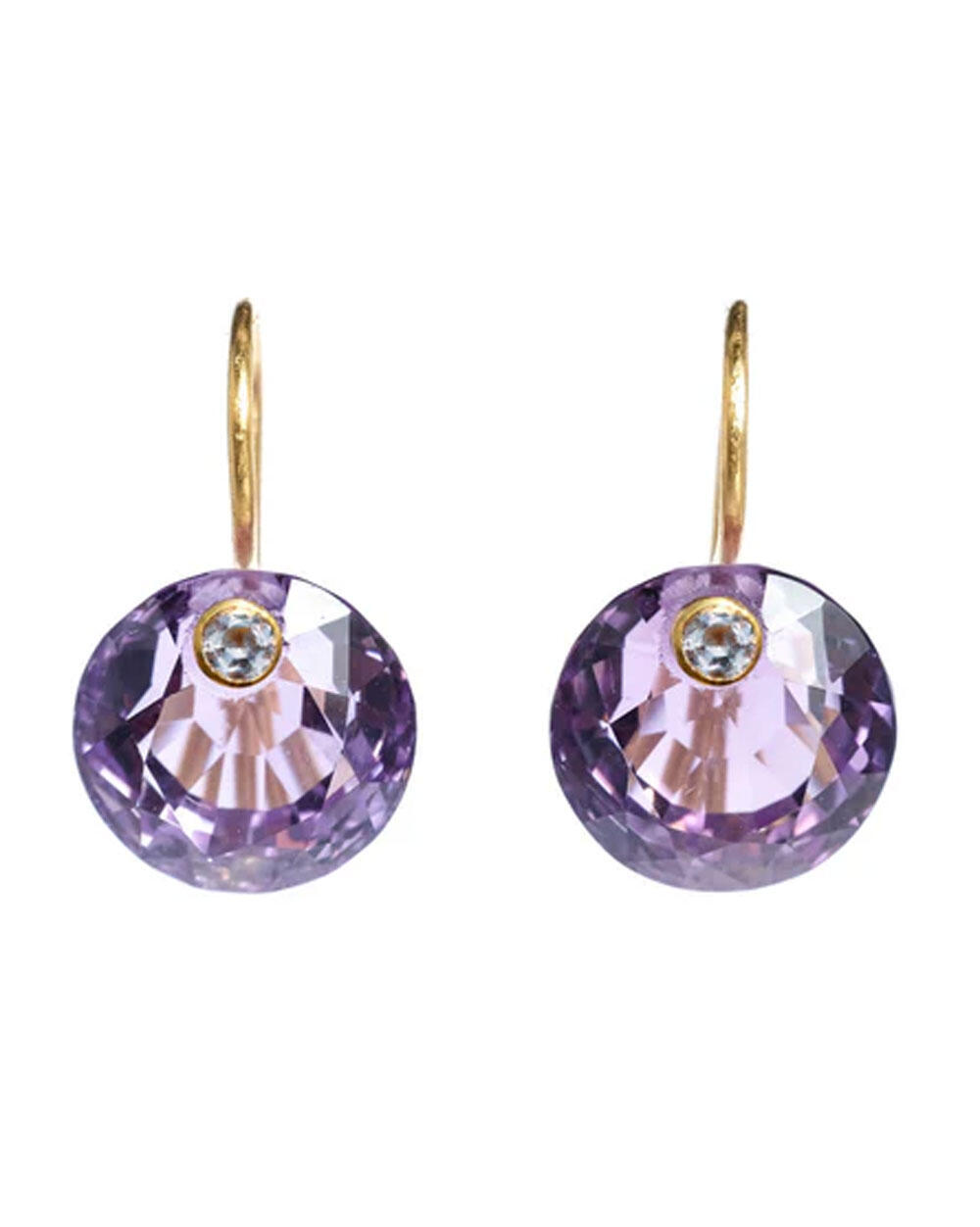 Marie-Hélène De Taillac - Small Amethyst & Tanzanite Gem Earrings