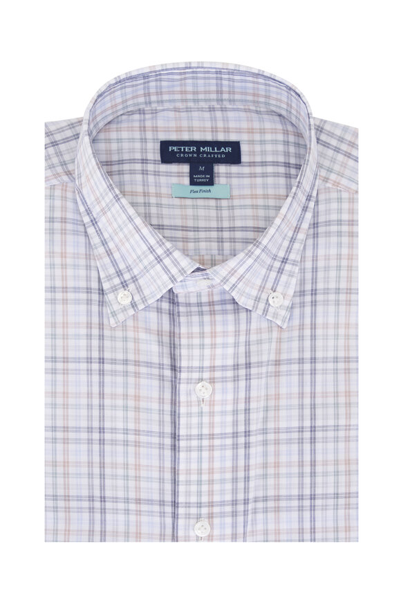Peter Millar Sherwood Orvieto Multi Plaid Cotton Sport Shirt - view 1