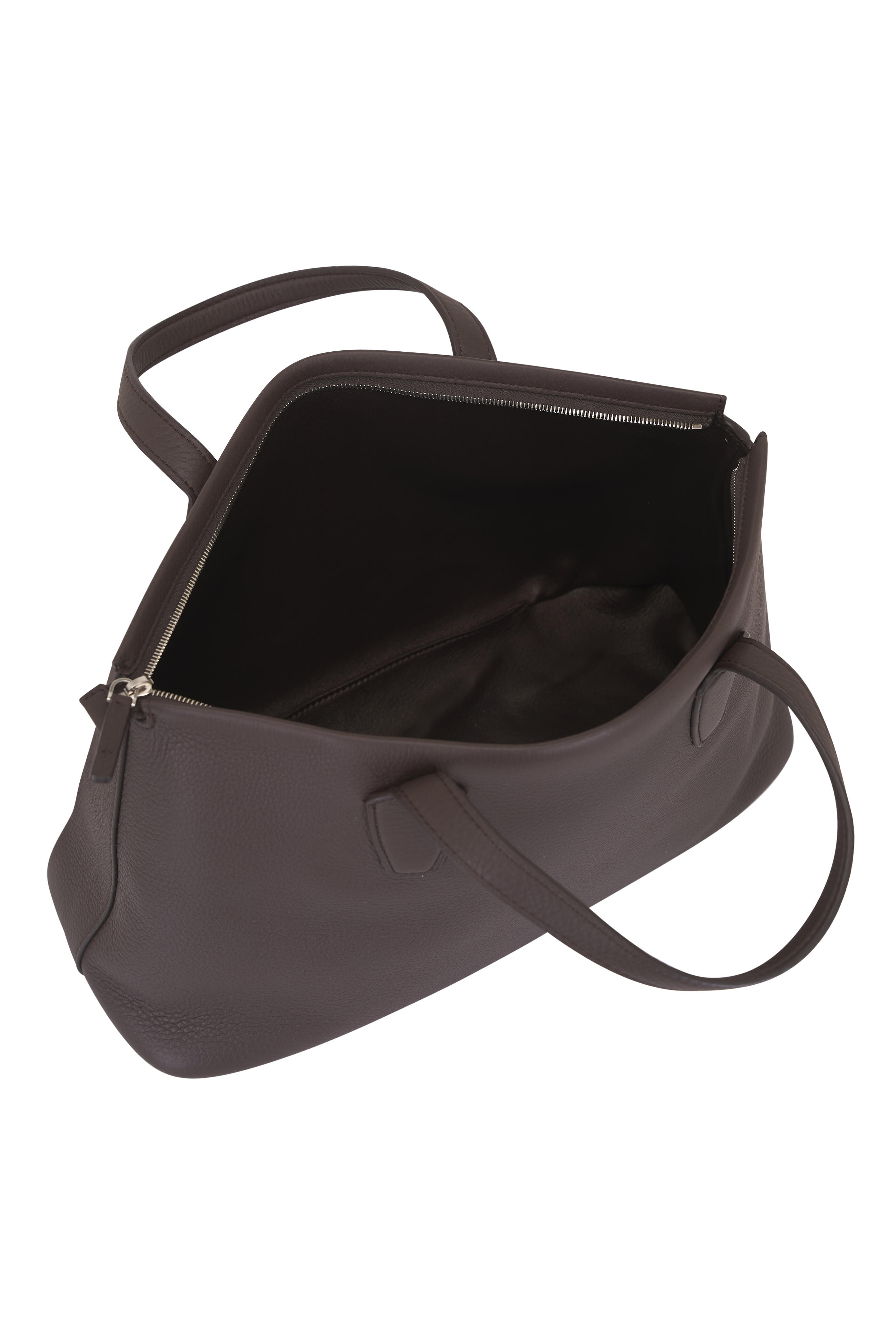 The Row - Marcel Deep Brown Ans Top Handle Bag