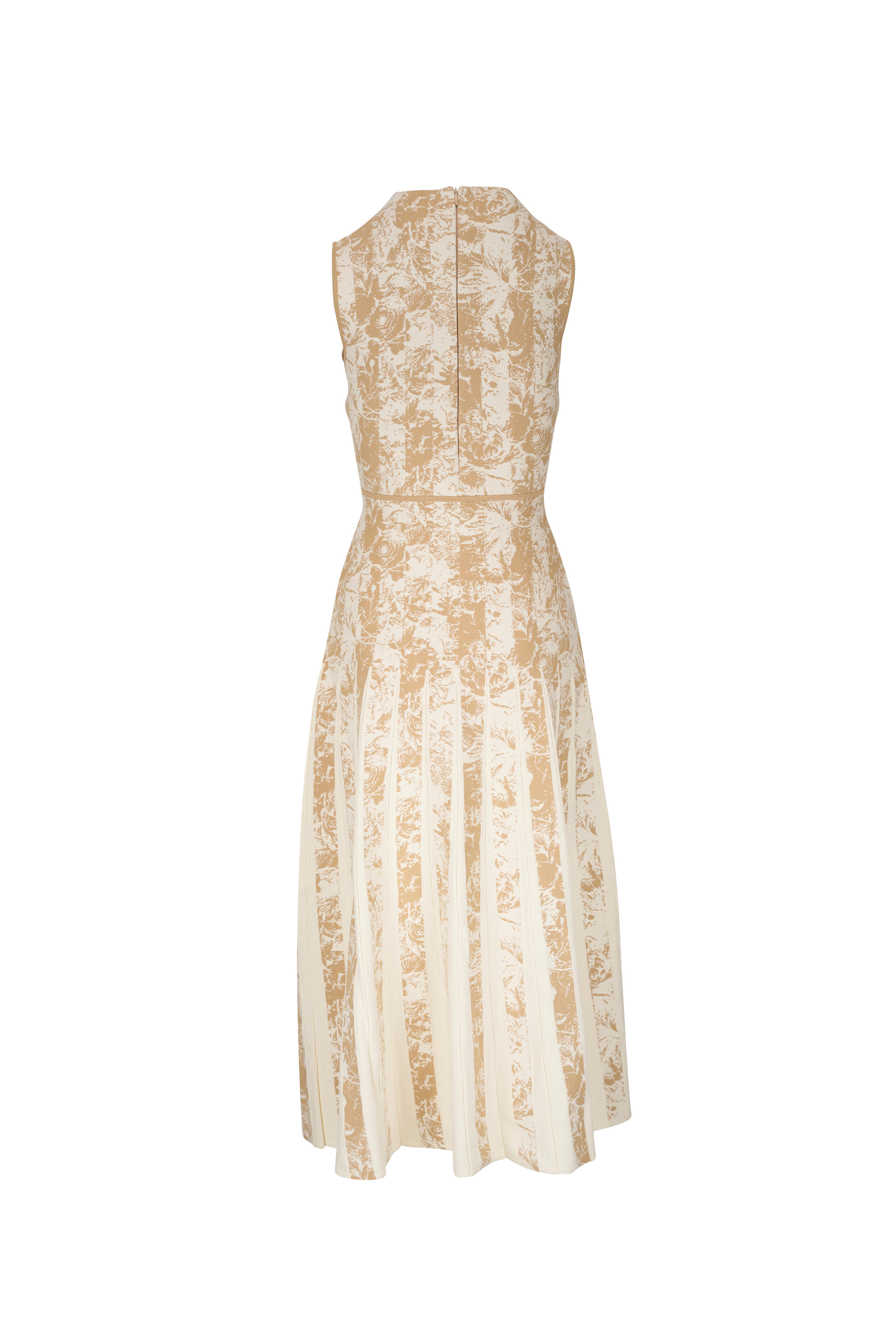 Lela Rose - Sand Jacquard Knit Midi Dress | Mitchell Stores