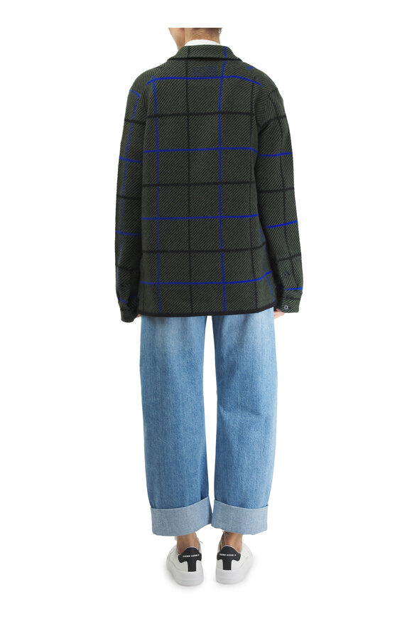 Guest in Residence - Green Plaid Cashmere Work Over Shirt