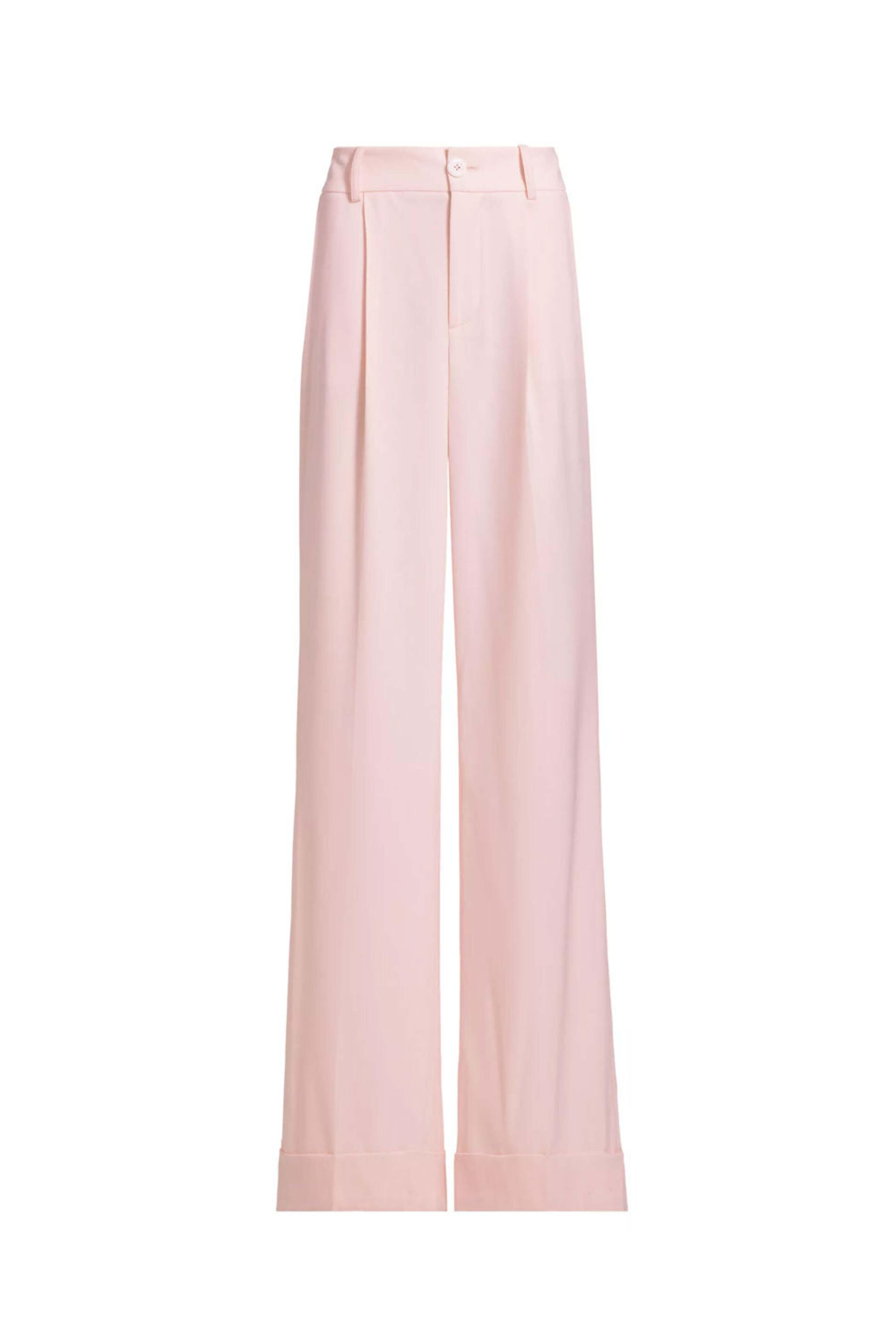 Alice & Olivia - Pearl Blush Tomasa High-Rise Cuff Pant