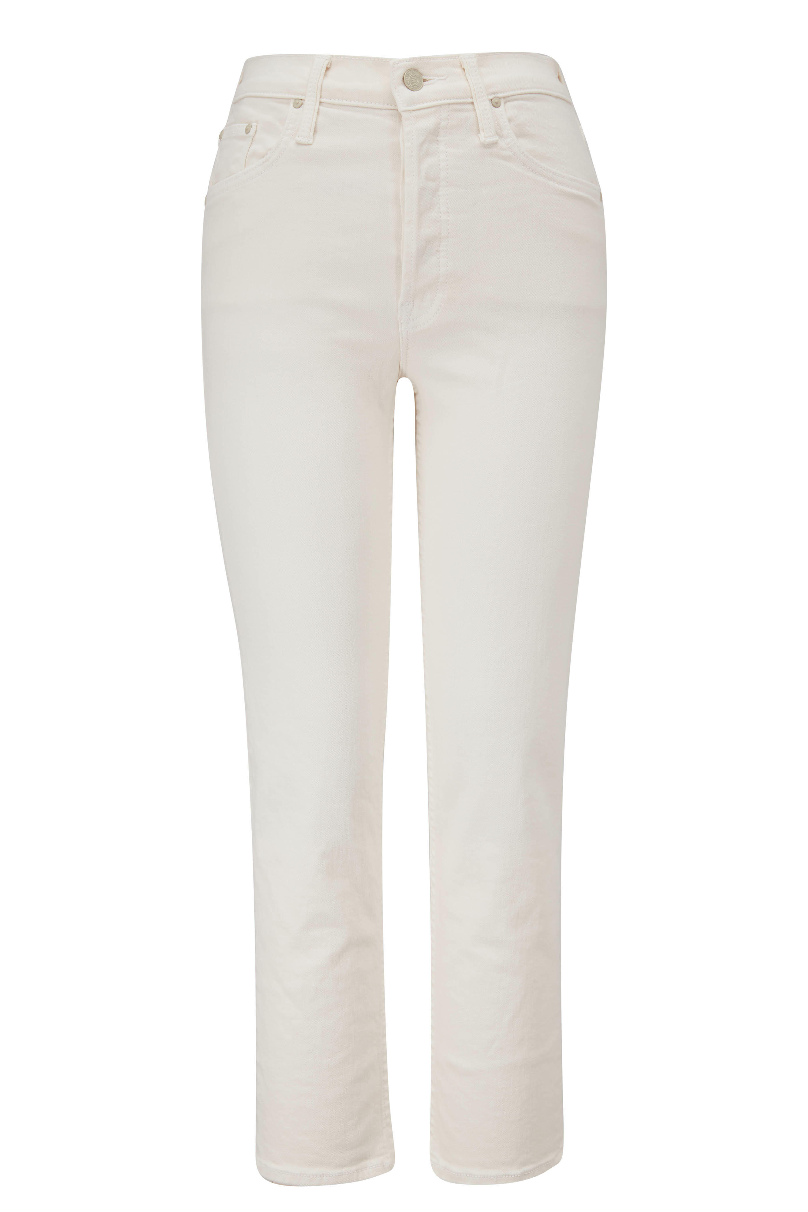 Mother - The Tomcat Cream Puff Crop Jean | Mitchell Stores