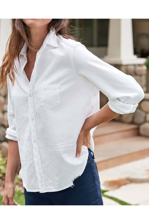 Frank & Eileen White Washed Denim Eileen Button Up Shirt - view 2