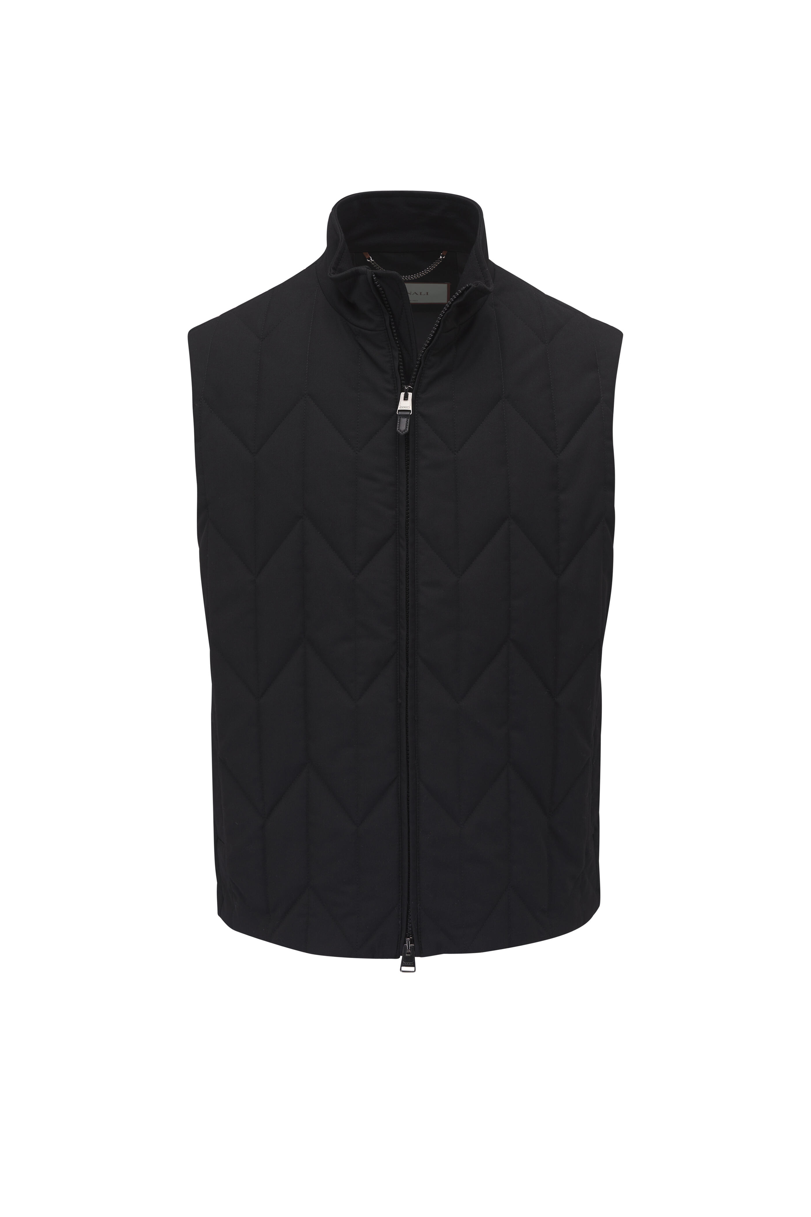 Canali - Black Quilted Vest