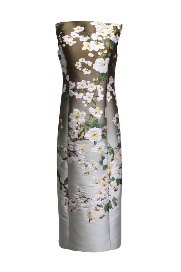 Carolina Herrera - Black Perforated Leather Sleeveless Dress