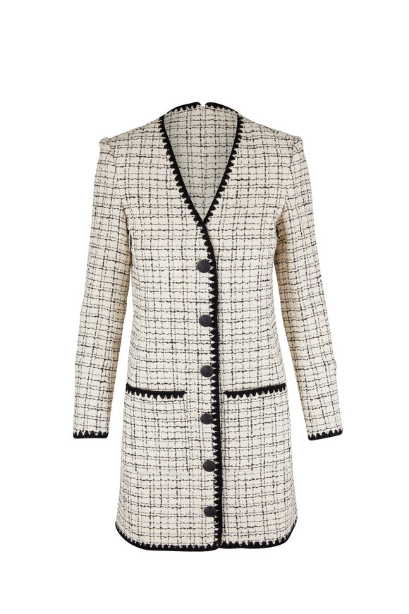 Veronica Beard - Palatine Black & White Tweed Dress