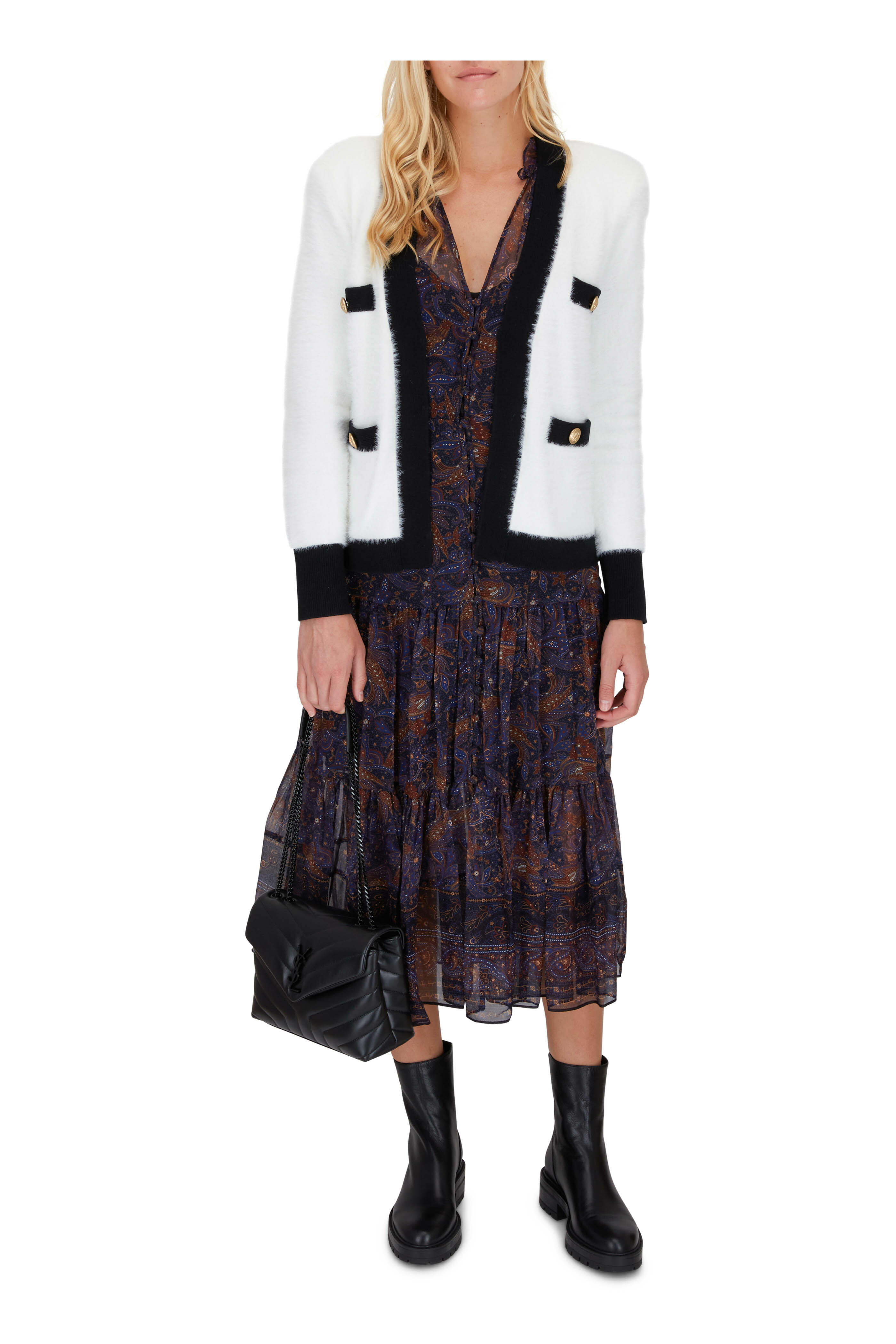 Aquazzura - St. Honore Black Leather Combat Boot