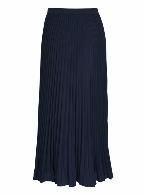 Veronica Beard - Addi Navy Pleated Skirt