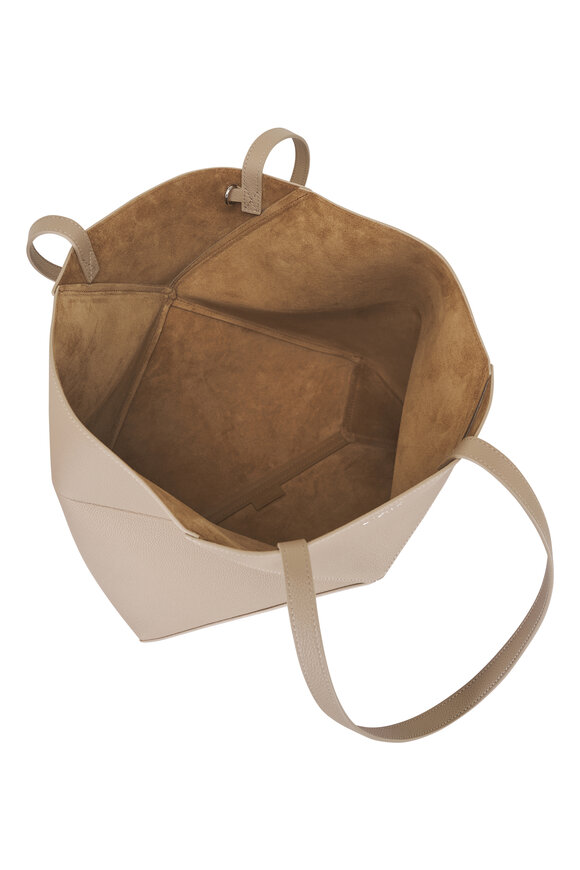 Loewe Medium Horizontal Puzzle Fold Clay Leather Tote - view 7