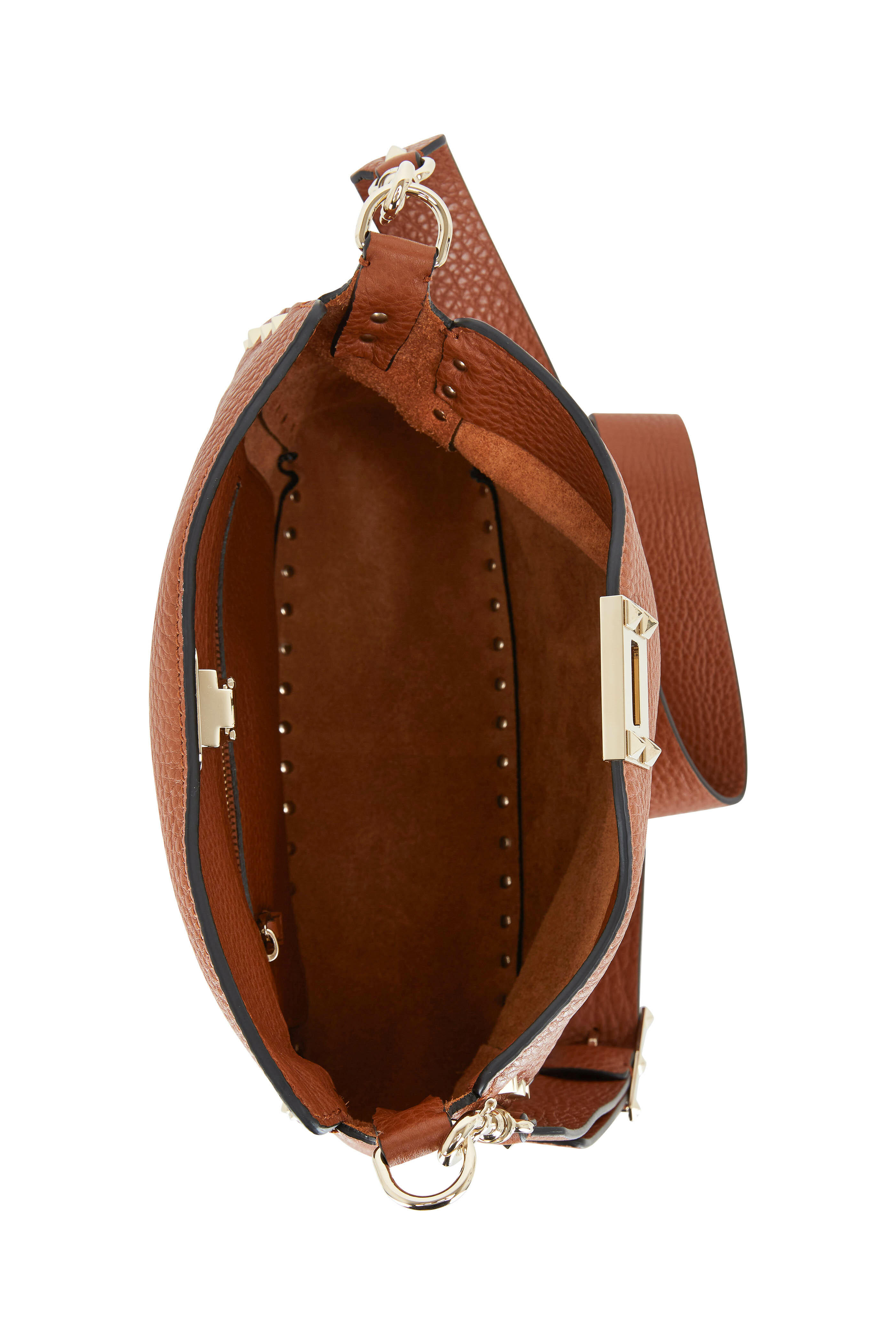 トートバッグ VALENTINO GARAVANI Brown Leather Large Go-Hobo Shoulder Bag 4W0B0N54ZFJ_0NO-4_8bcc32c3-