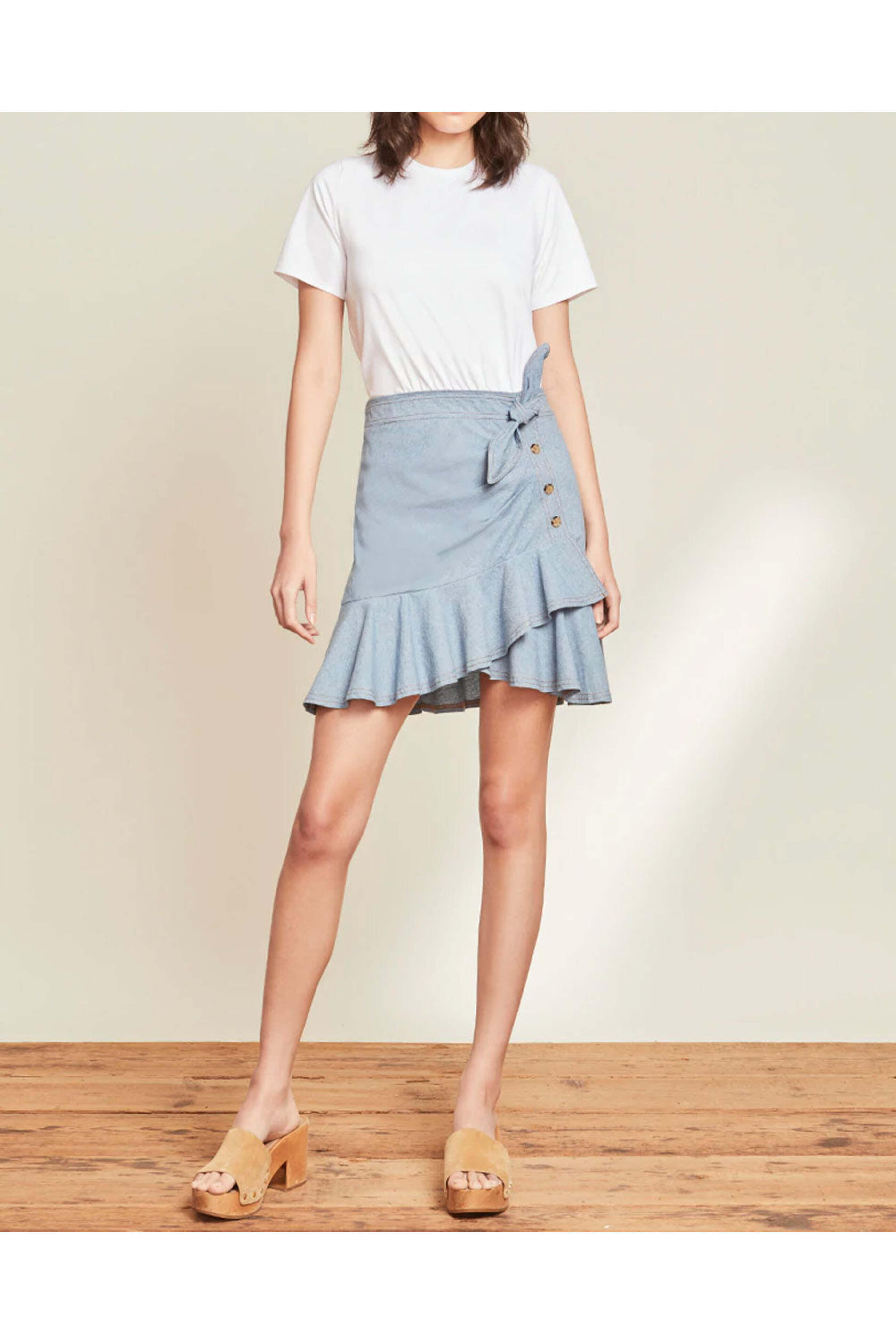 Veronica Beard - Chambray Bari T-Shirt Dress