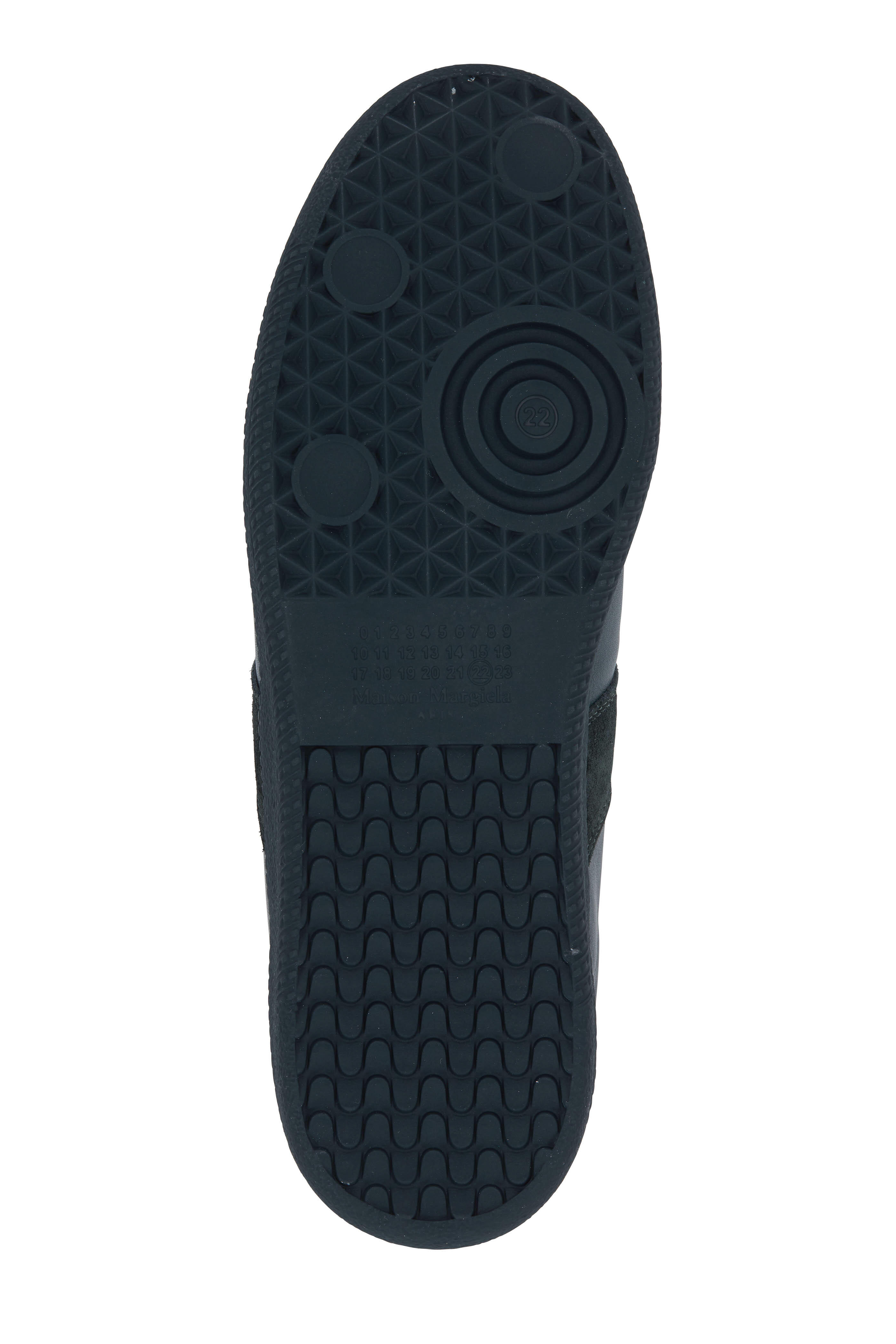 Maison Margiela - Replica Hunter Green Leather & Suede Sneaker