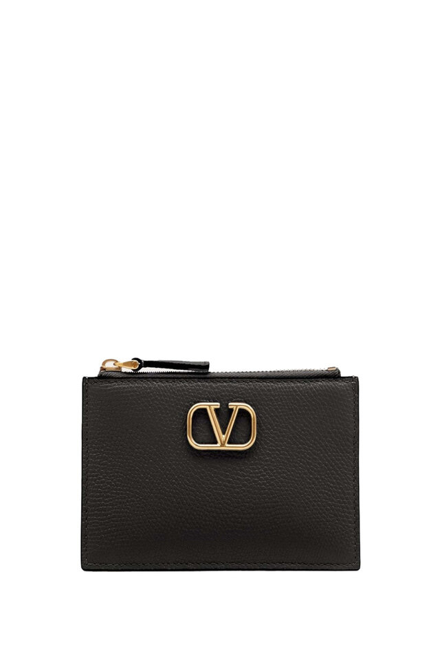 折りたたみ財布 Valentino Garavani Pastel Pink Leather Vlogo Wallet Valentino Garavani Pink Leather Vlogo Wallet | italist