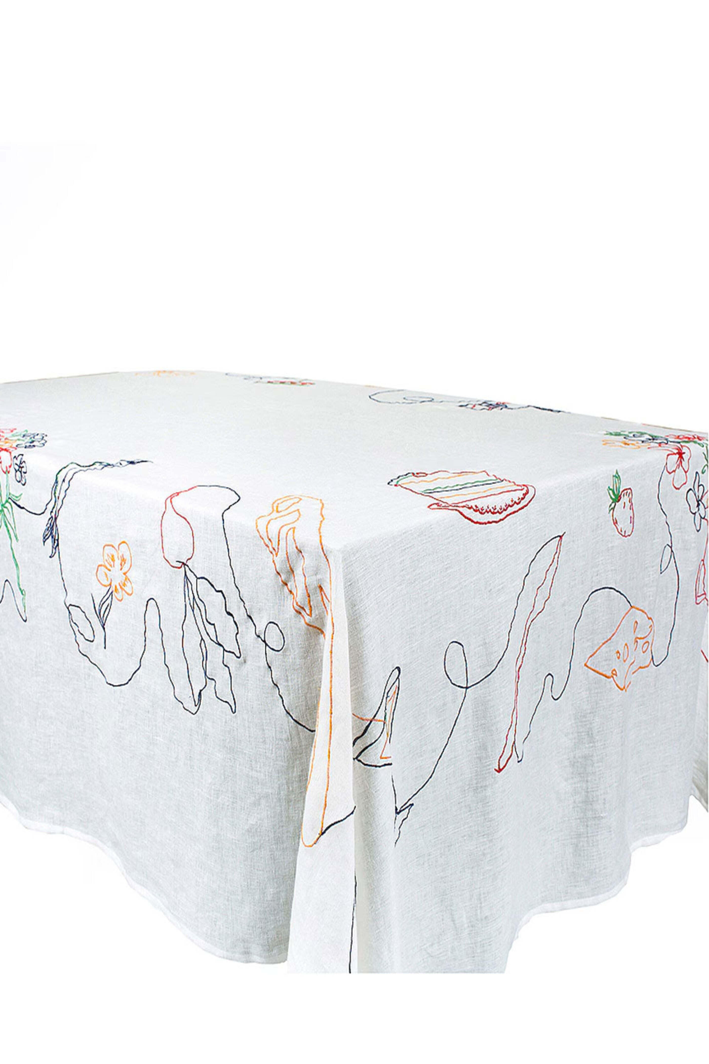 Misette - Fête Linen Embroidered Tablecloth