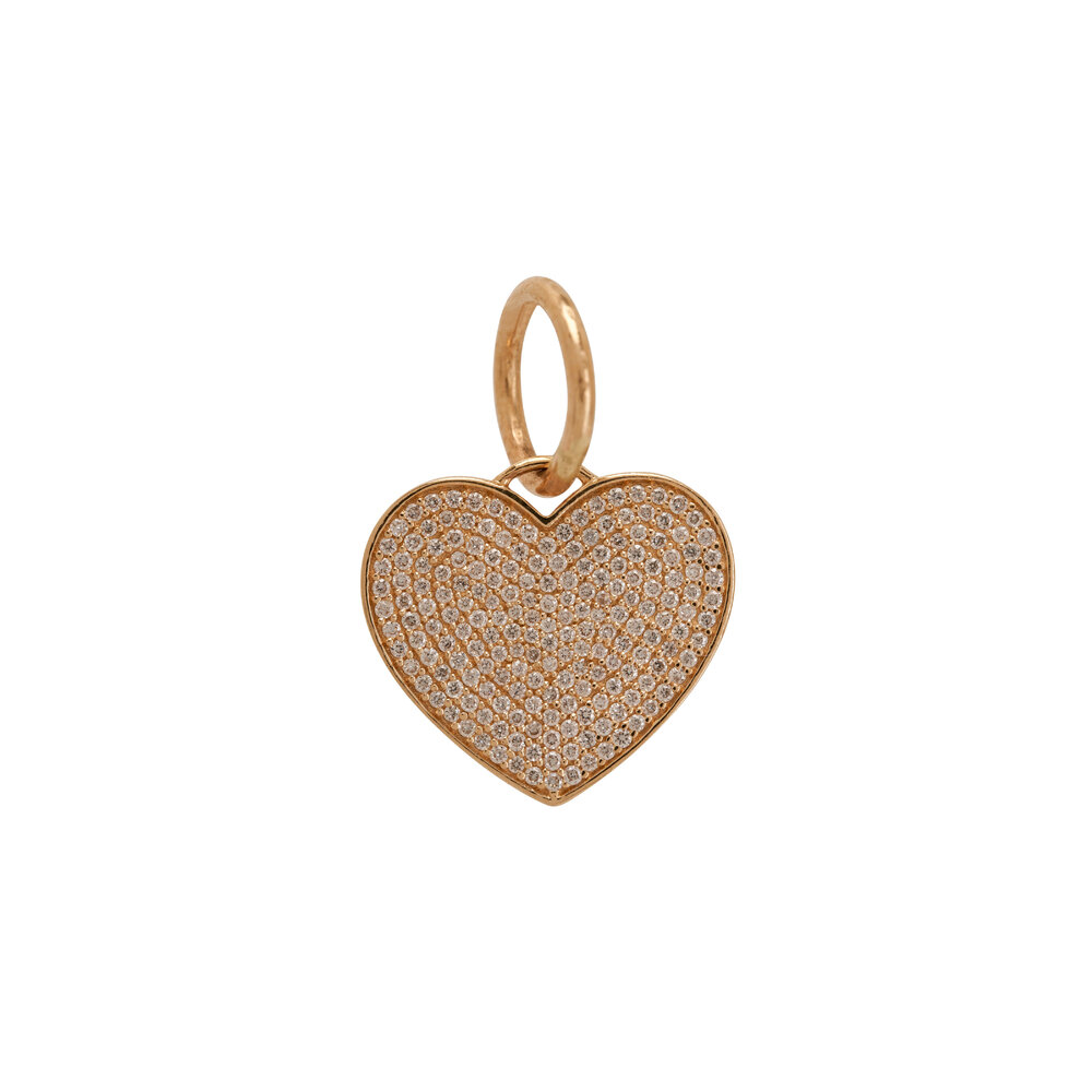 Tina Negri - White Diamond Pave Heart | Mitchell Stores