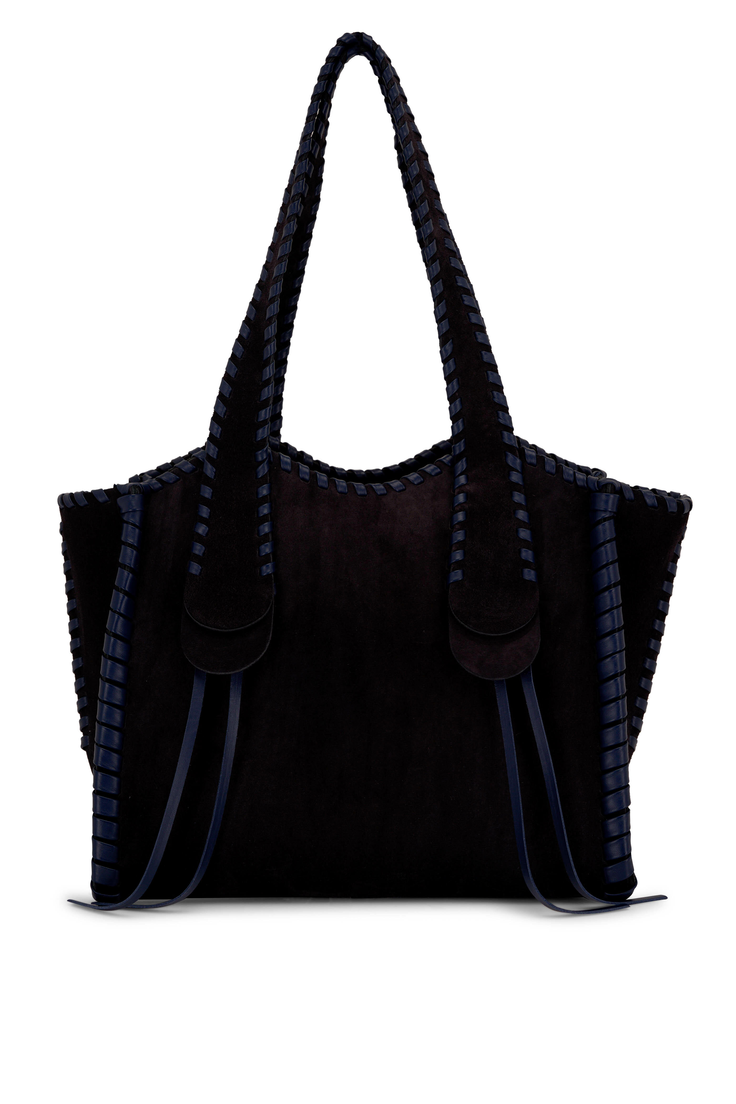 Chloé - Medium Mony Midnight Blue Whipstitch Tote