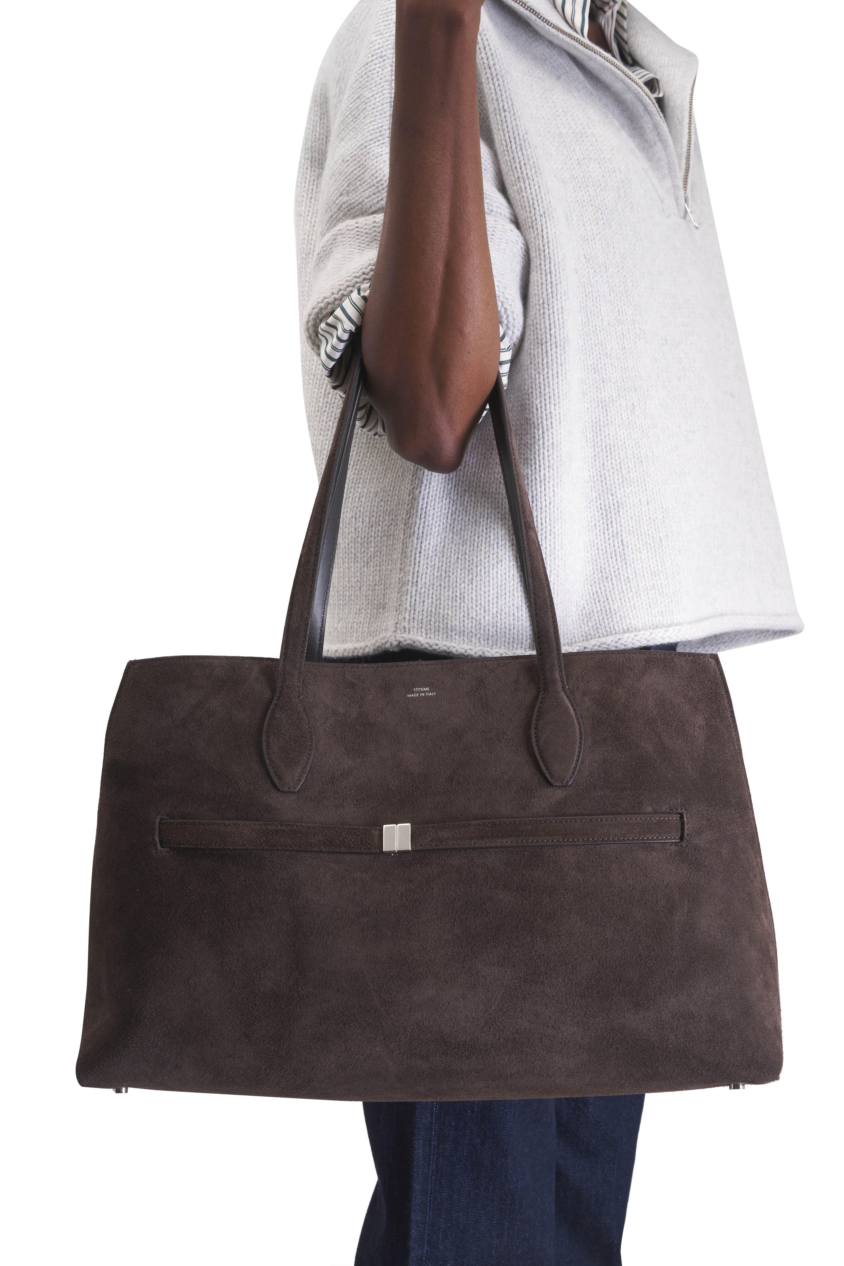 Totême - Brown Suede Lounge Tote