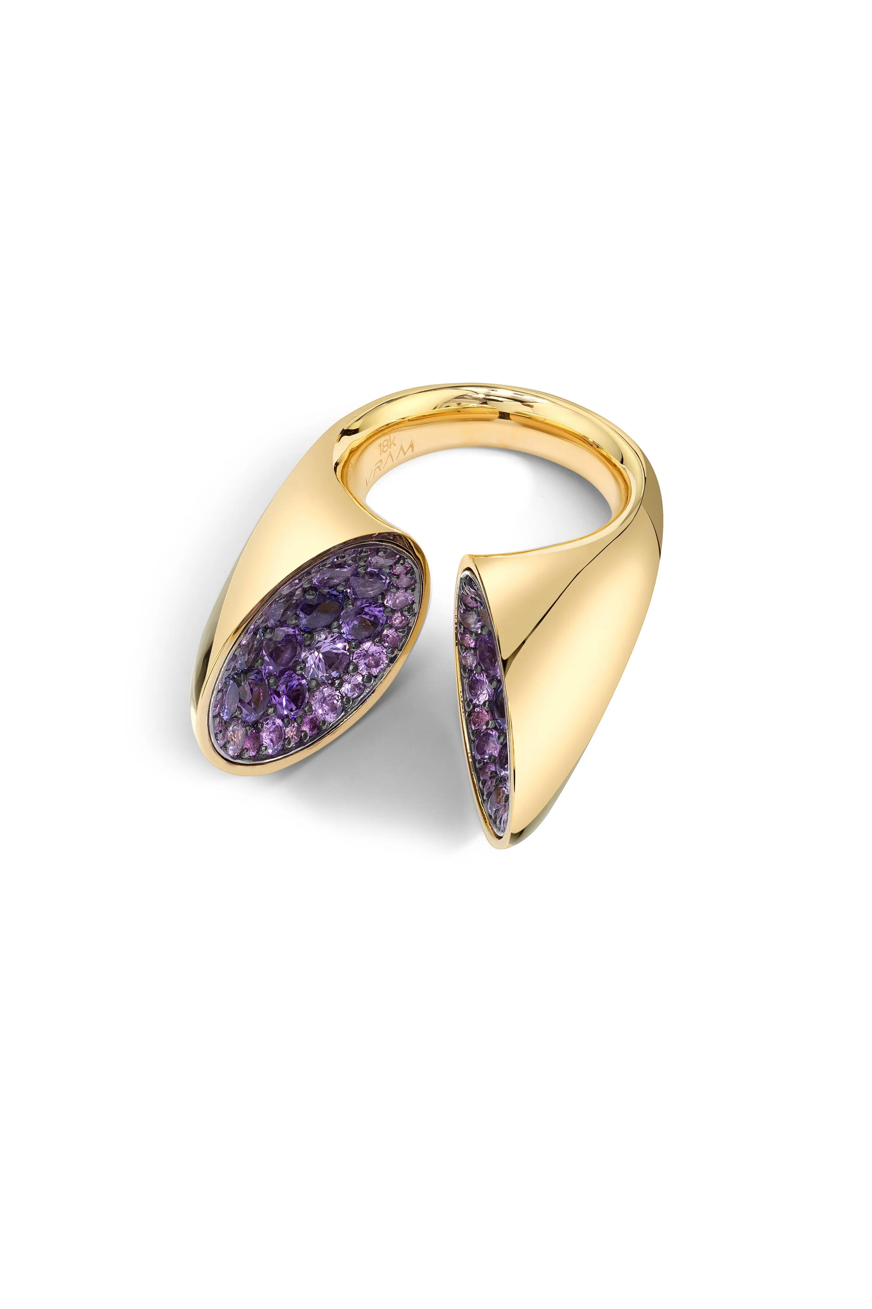 Vram - Purple Sapphire Echo Ring