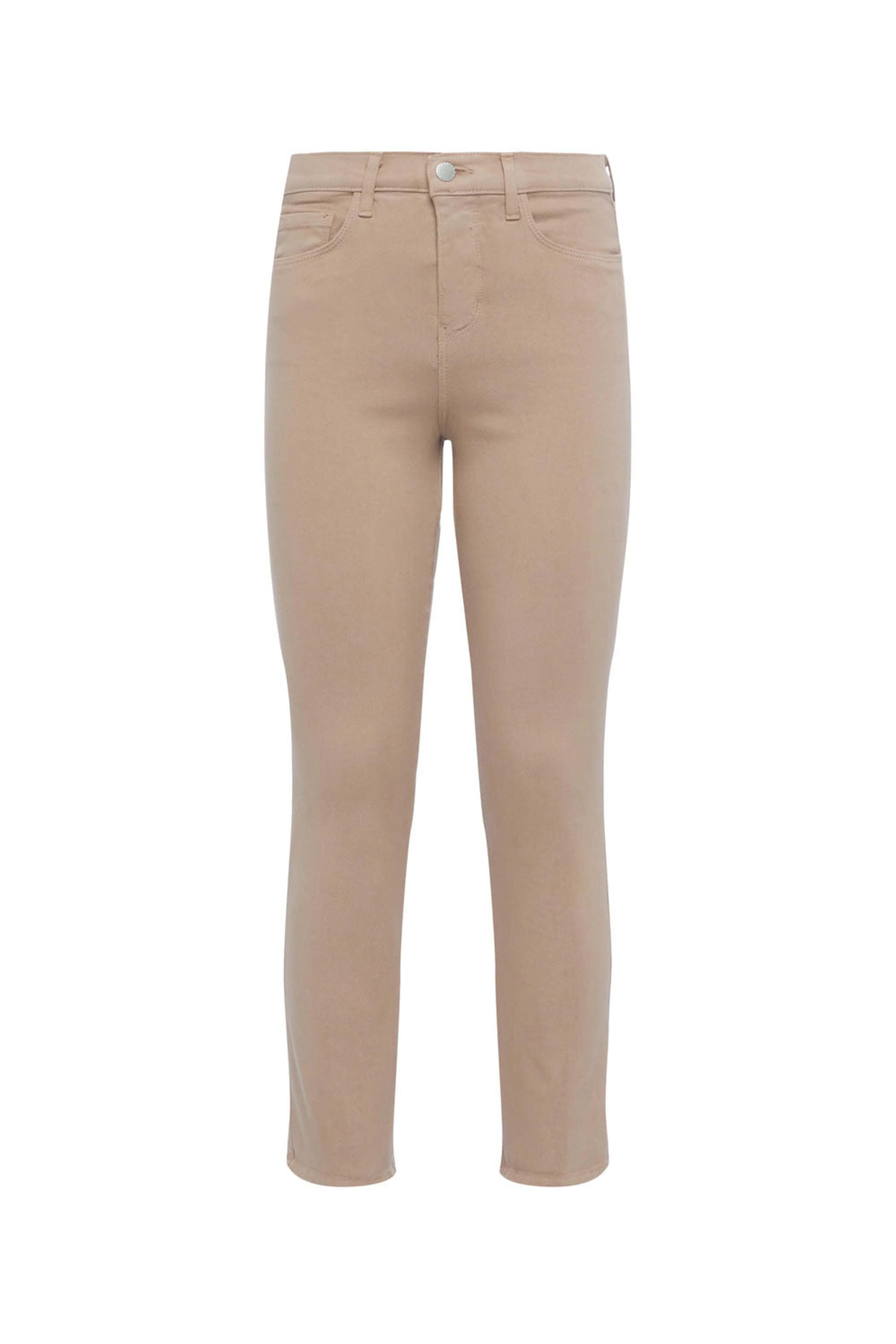 L'Agence - Alexia Cropped Cigarette Jeans in Cashew