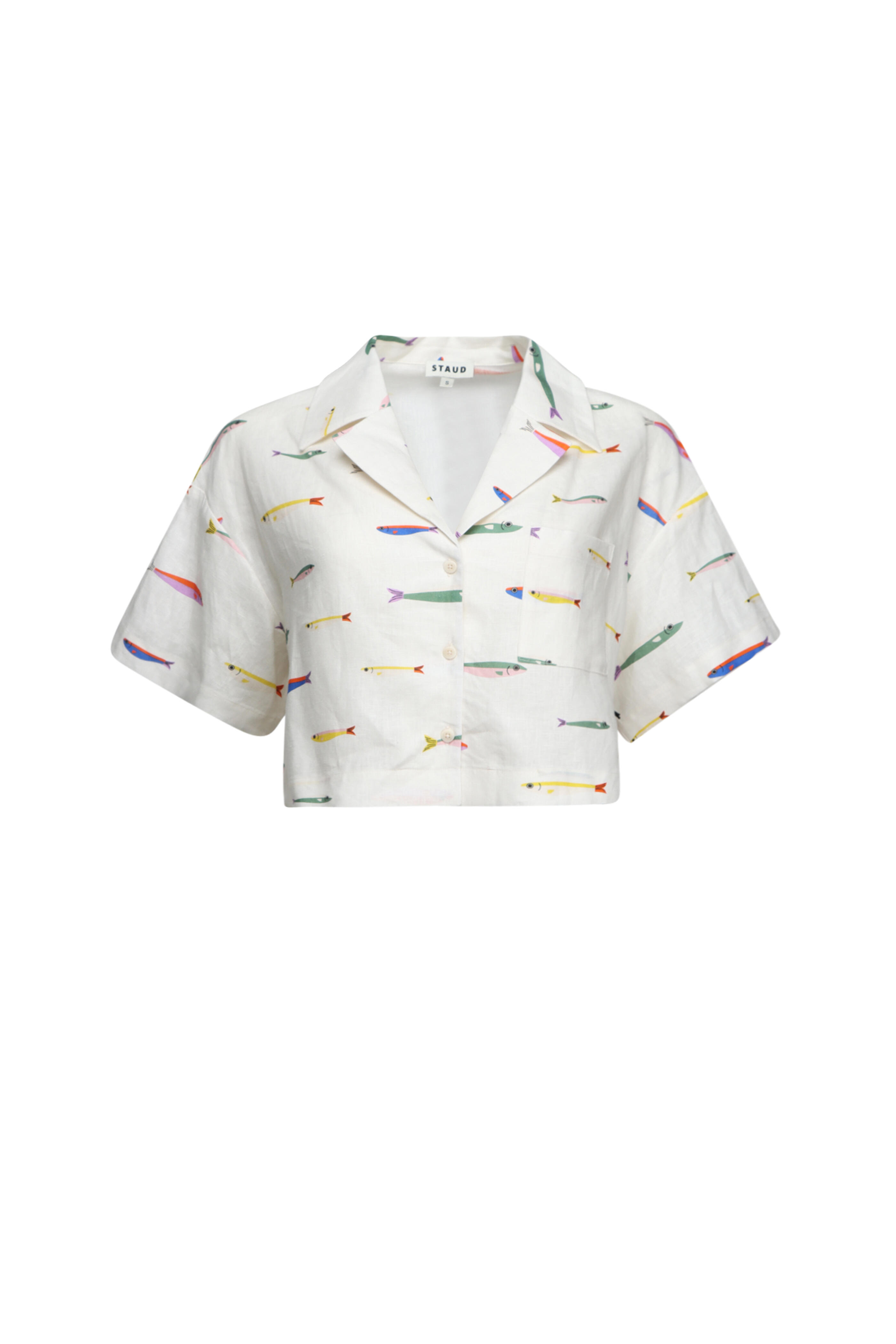 Staud - Daya Ivory Pop Sardines Top