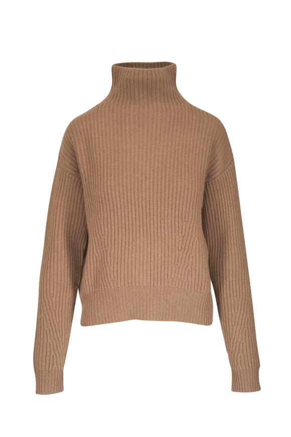 Le Kasha Verbier Camel Cashmere High Neck Sweater - view 1