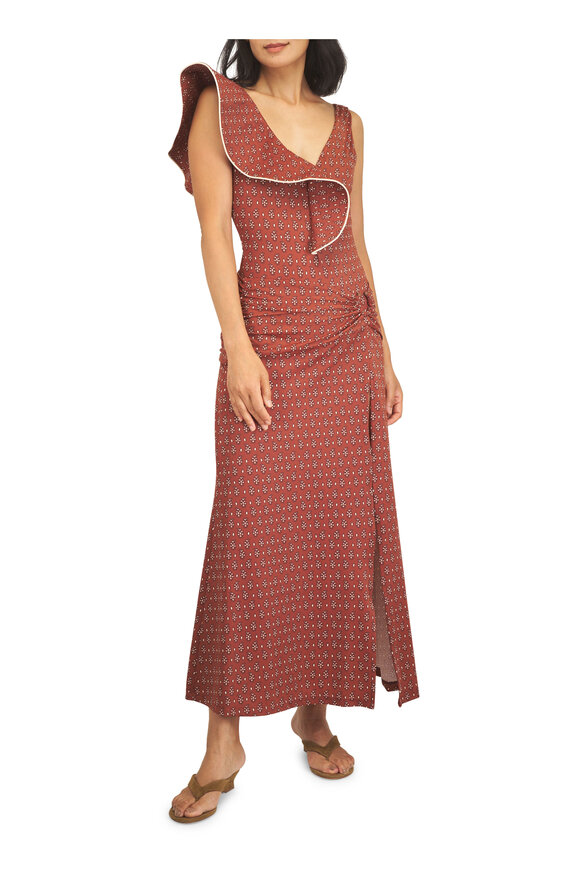 Johanna Ortiz Under The Sun Brown Ankle Skirt - view 5