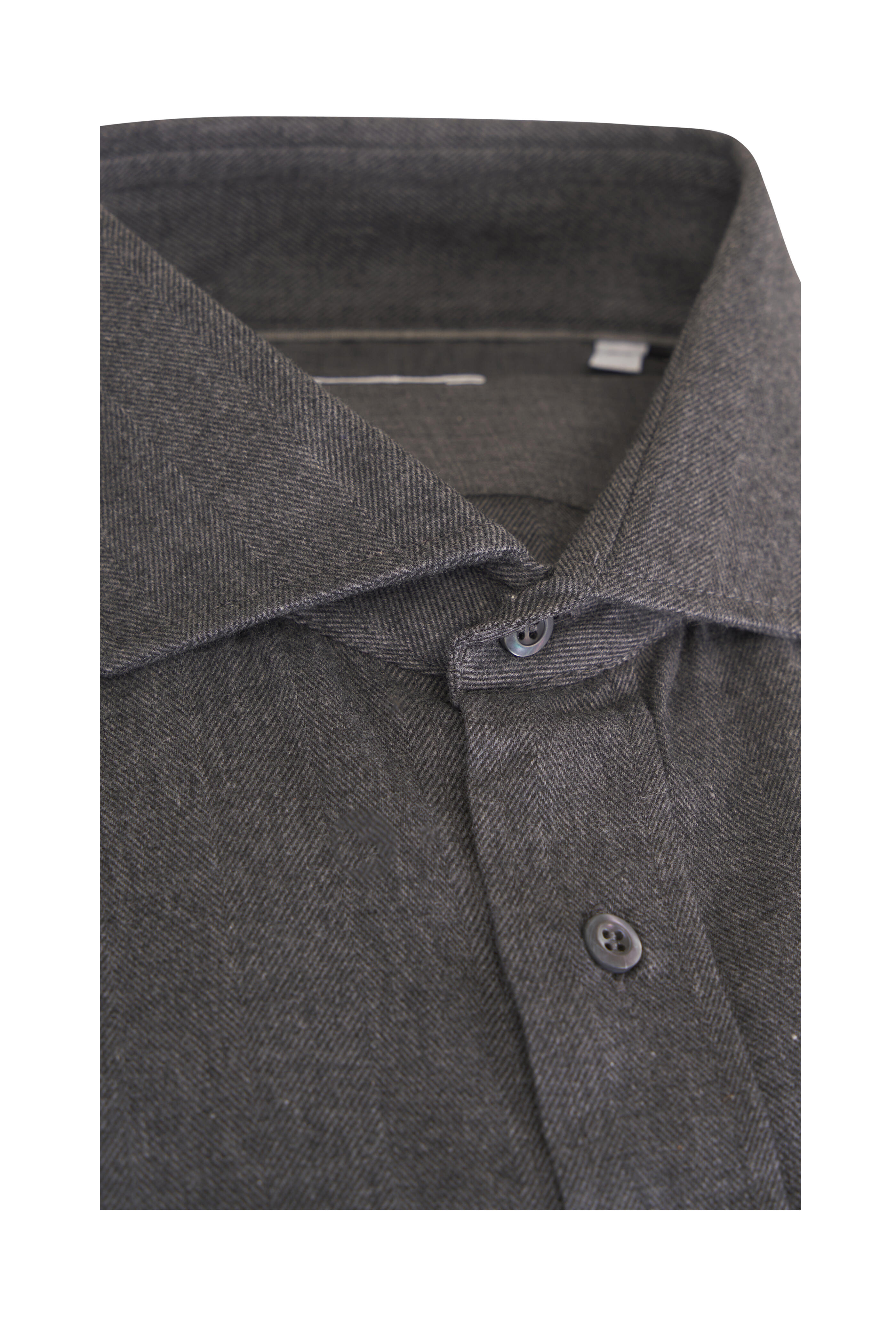 Brunello Cucinelli - Charcoal Gray Sport Shirt - view 2
