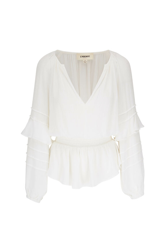 L'Agence - Brigitta White Blouse