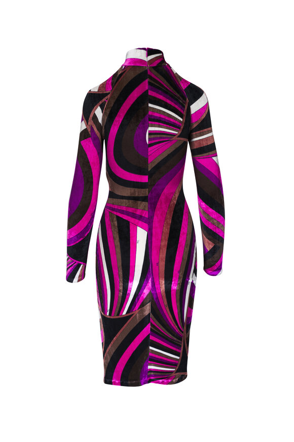 Pucci - Velvet Printed Midi Dress