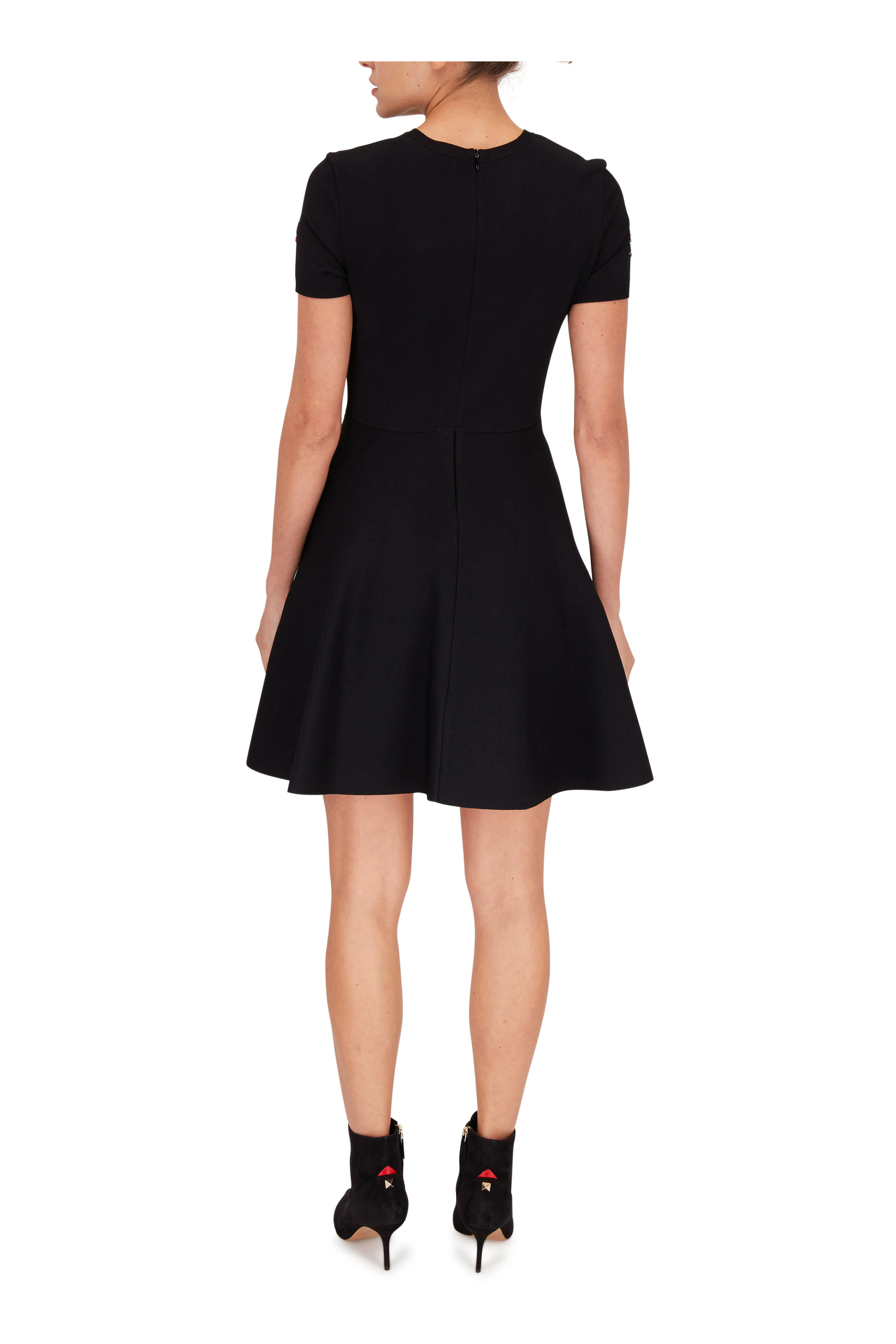 Valentino Garavani - Rockstud Black Suede Ankle Boot, 80mm