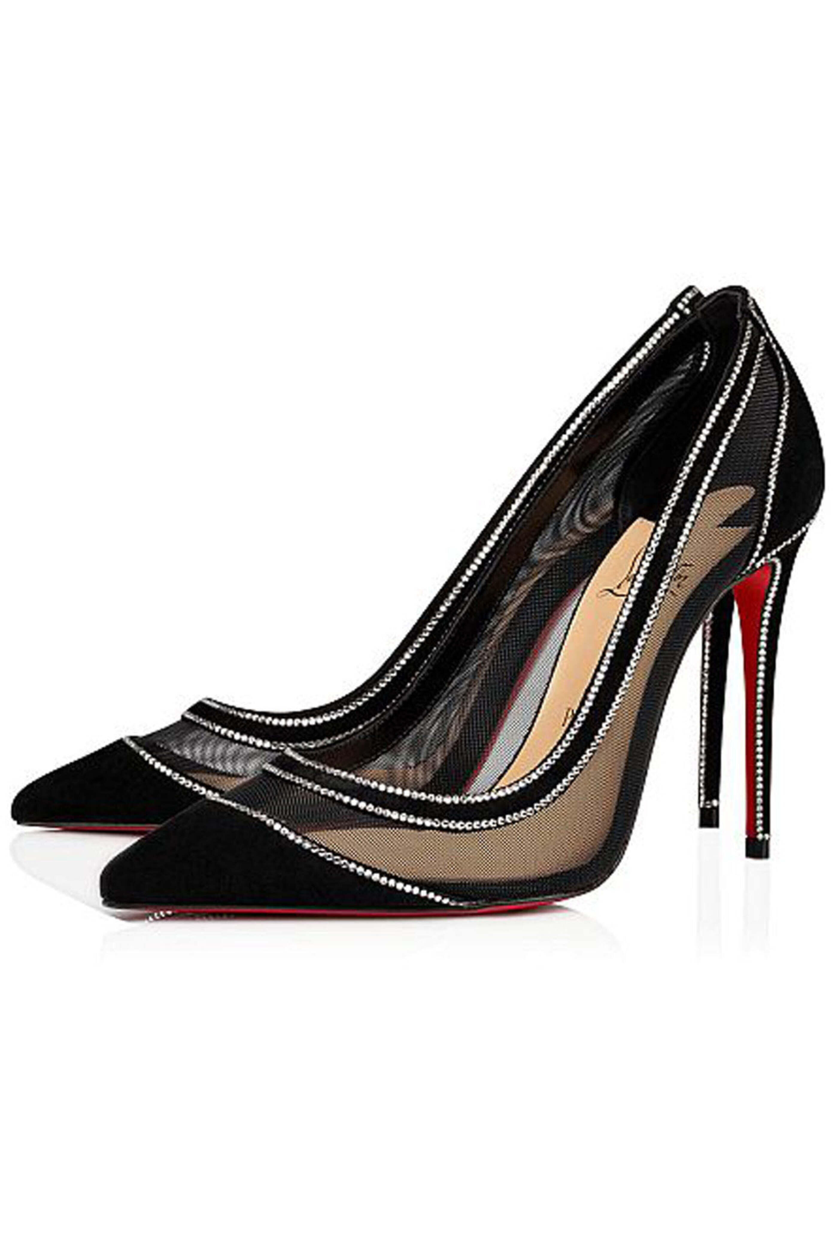 Christian Louboutin - Black Galativi Strass Pump