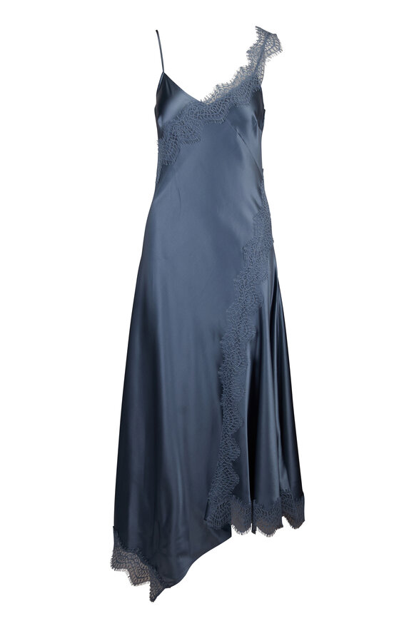 Veronica Beard Vernon Steel Blue Lace Maxi Dress - view 1