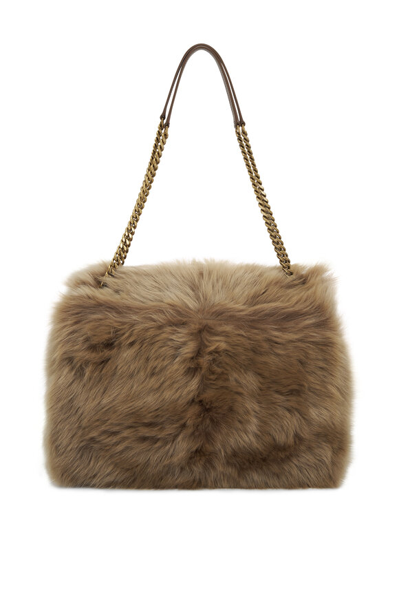 Saint Laurent - Large Niki Rouan Fur Chain Bag 