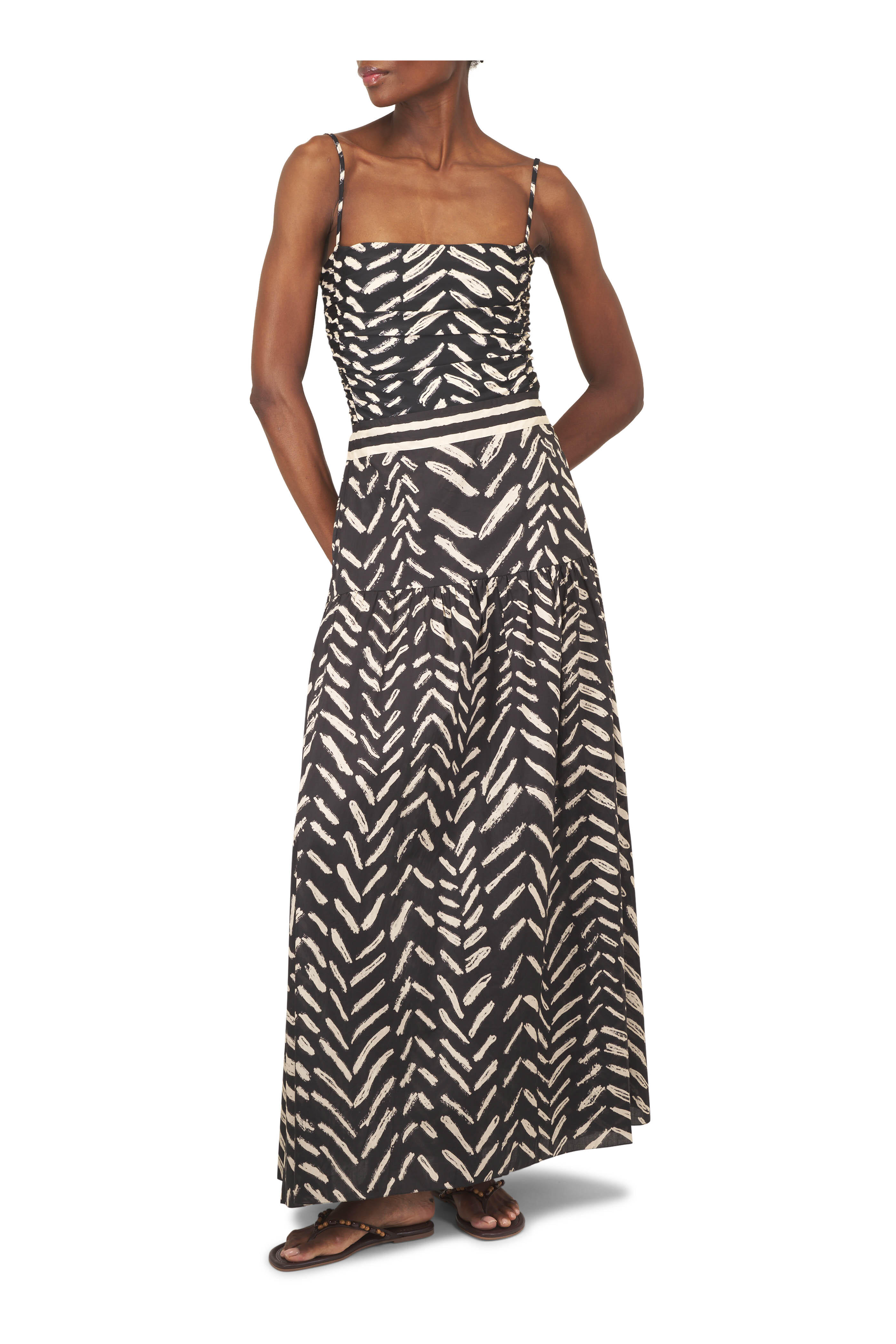 Johanna Ortiz - Rituales Black & Ecru Maxi Skirt - view 2