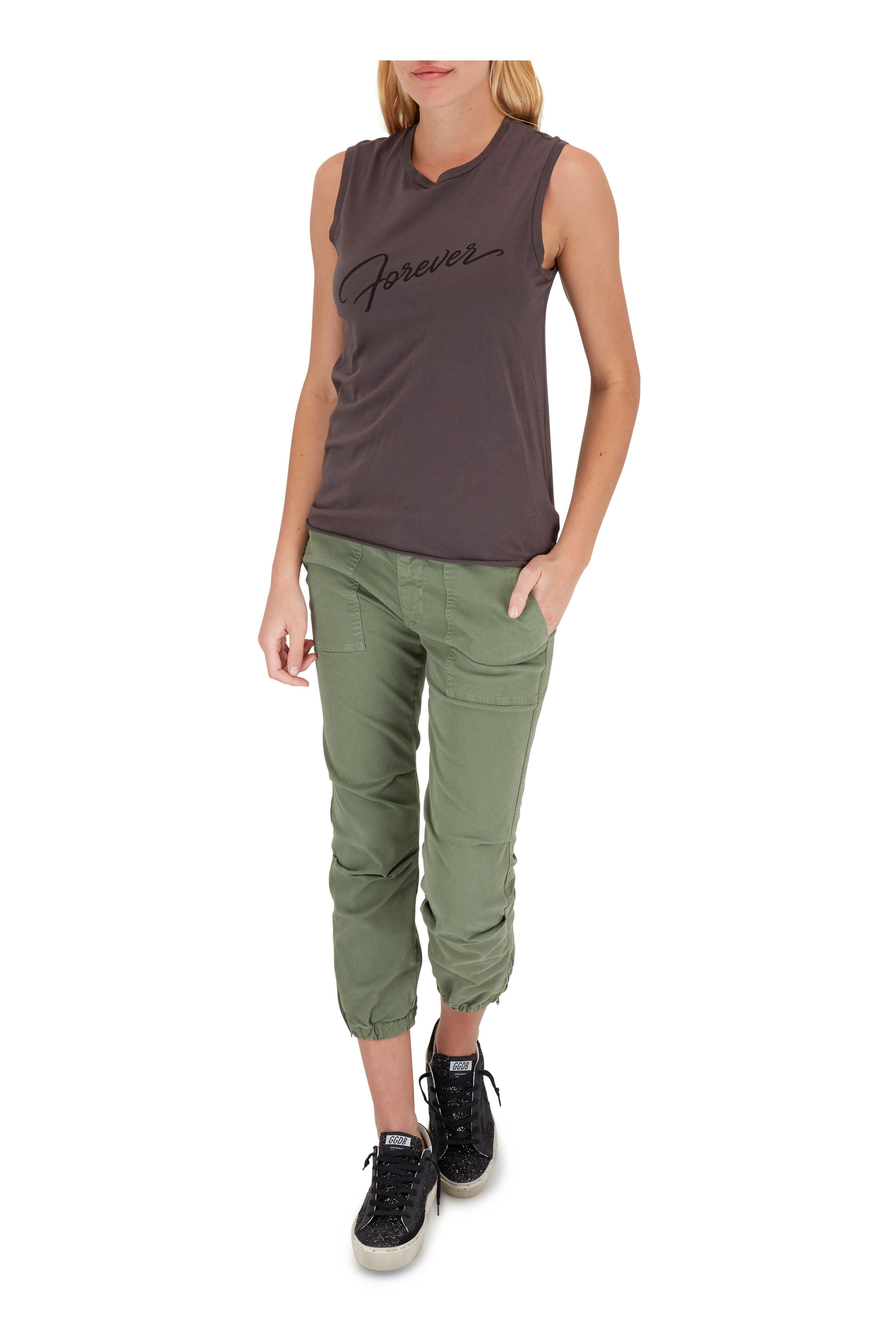 Golden Goose - Hi Star Black Glitter Platform Sneaker