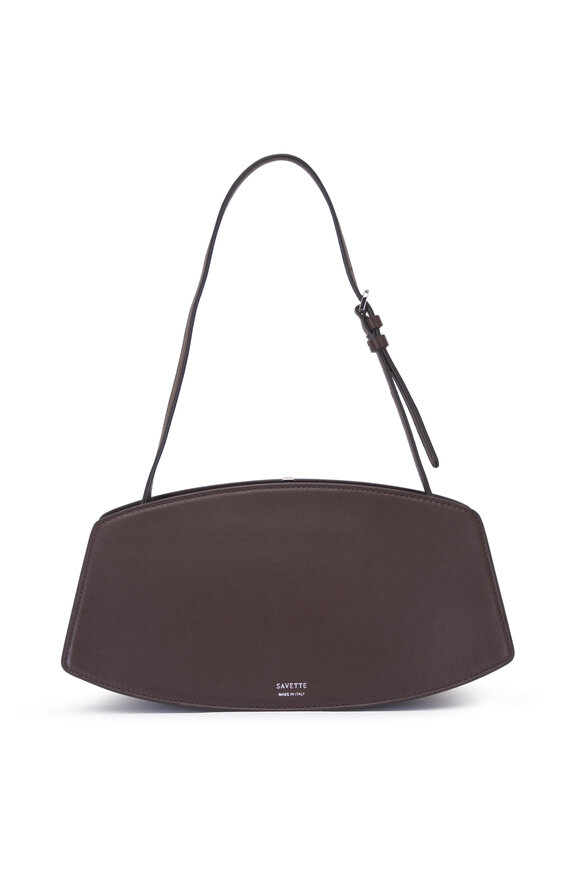 Savette Florence Coffee Leather Shoulder Bag - view 5