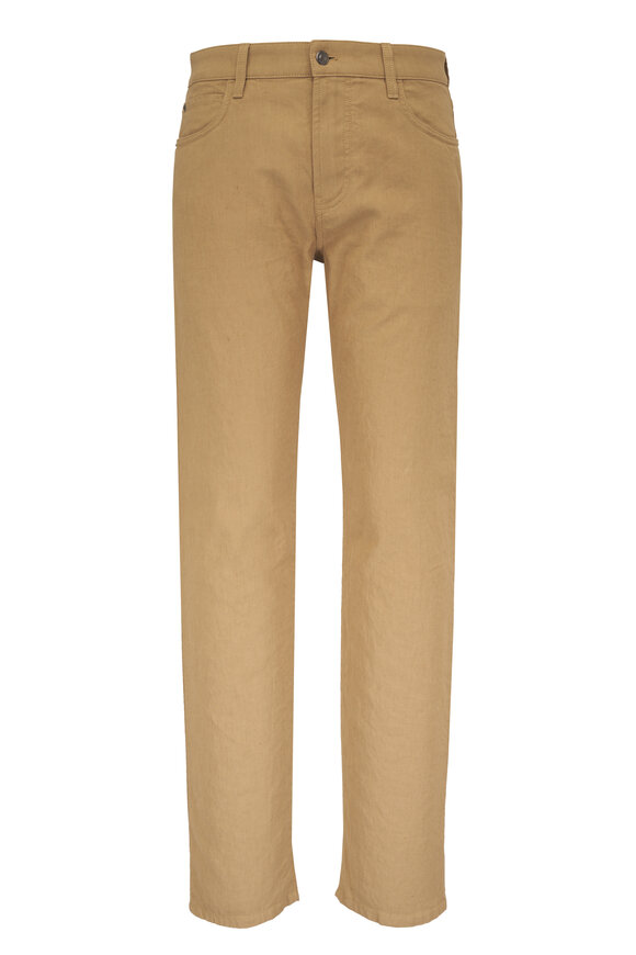 Loro Piana Quarona Tan Cotton Five Pocket Pant - view 1