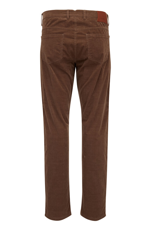 Canali - Brown Fine Wale Corduroy Pant