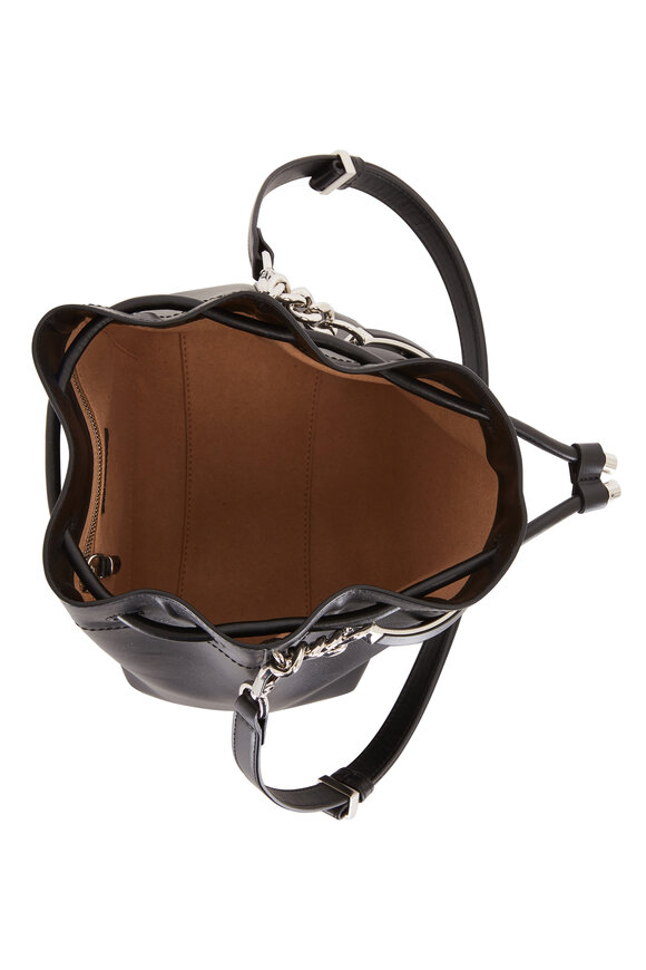 Jimmy Choo - Bonbon Black Leather Bucket Bag