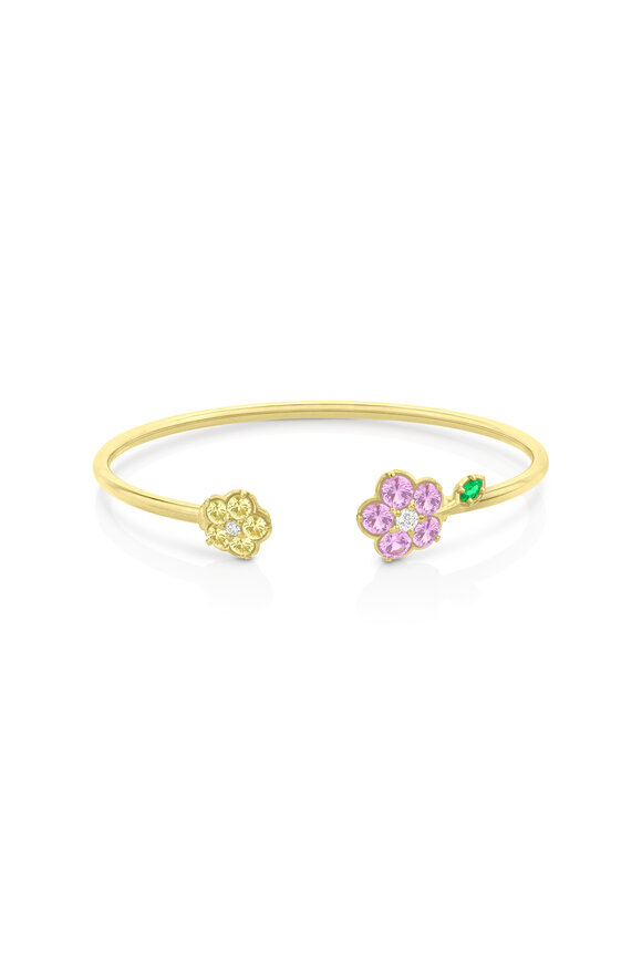 Paul Morelli - Wild Child Pink & Yellow Sapphire Bangle