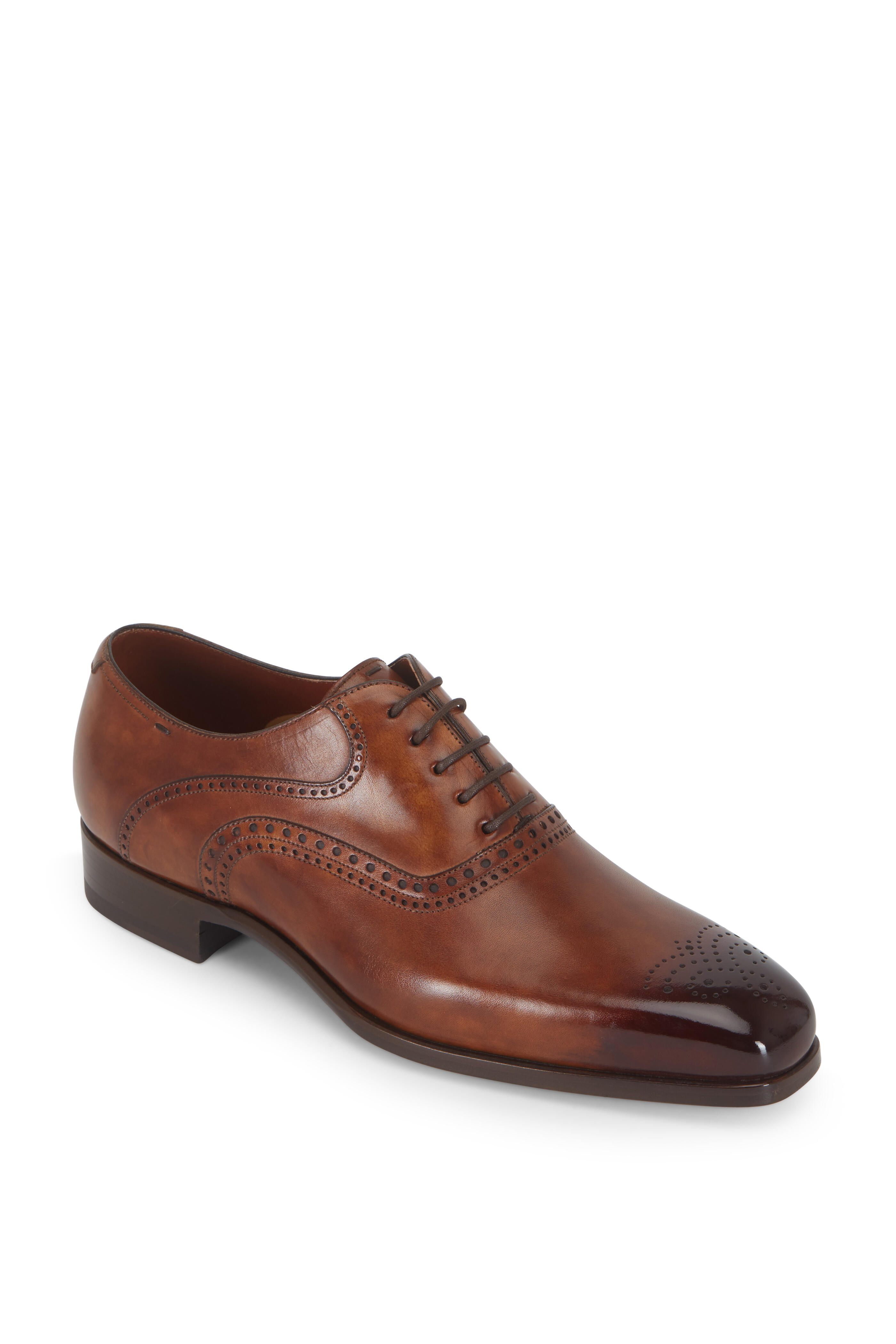 Magnanni - Bowery Tabaco Cognac Medallion Toe Oxford