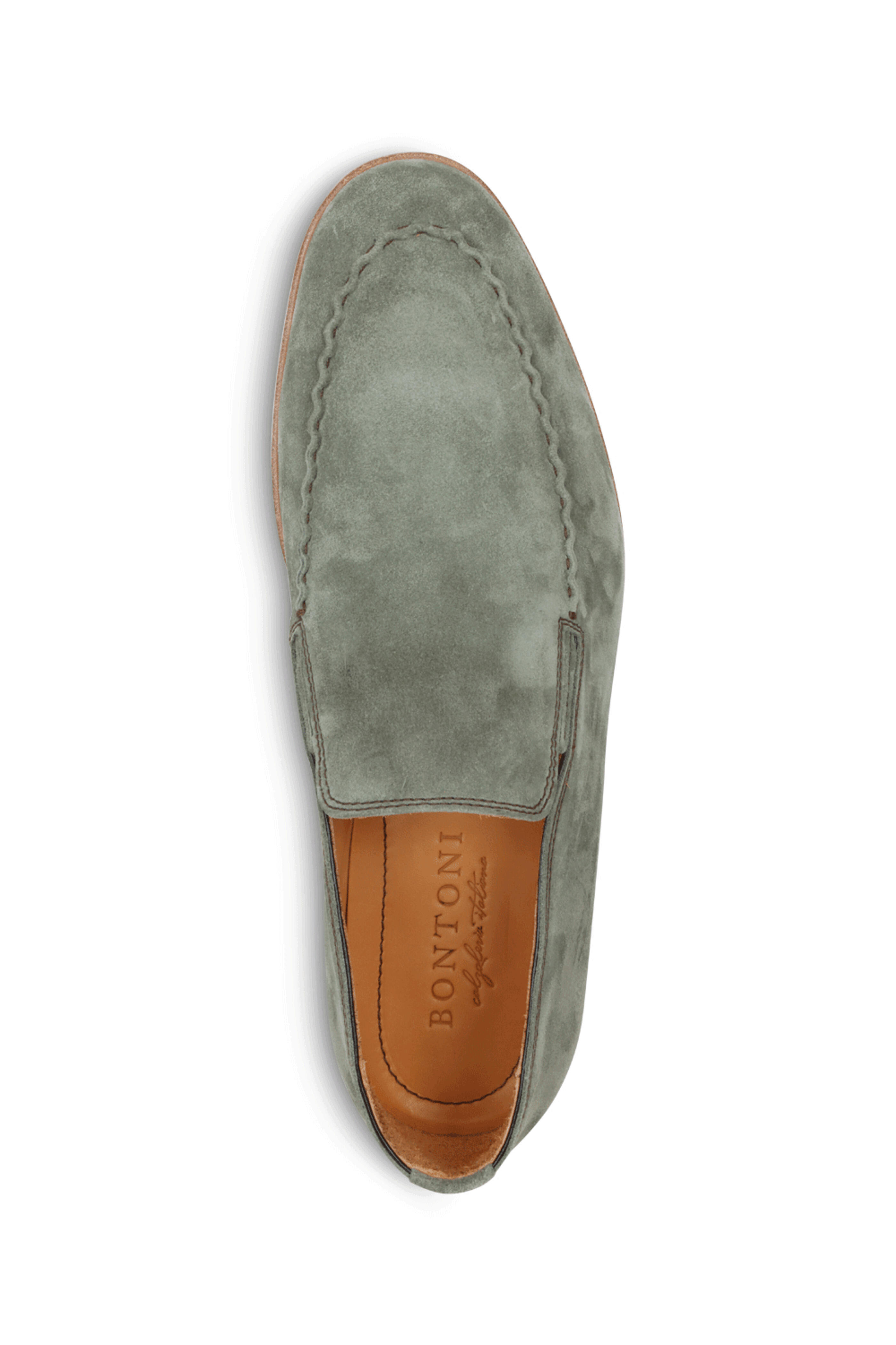 Bontoni - S-Stitch Papiro Suede Loafer